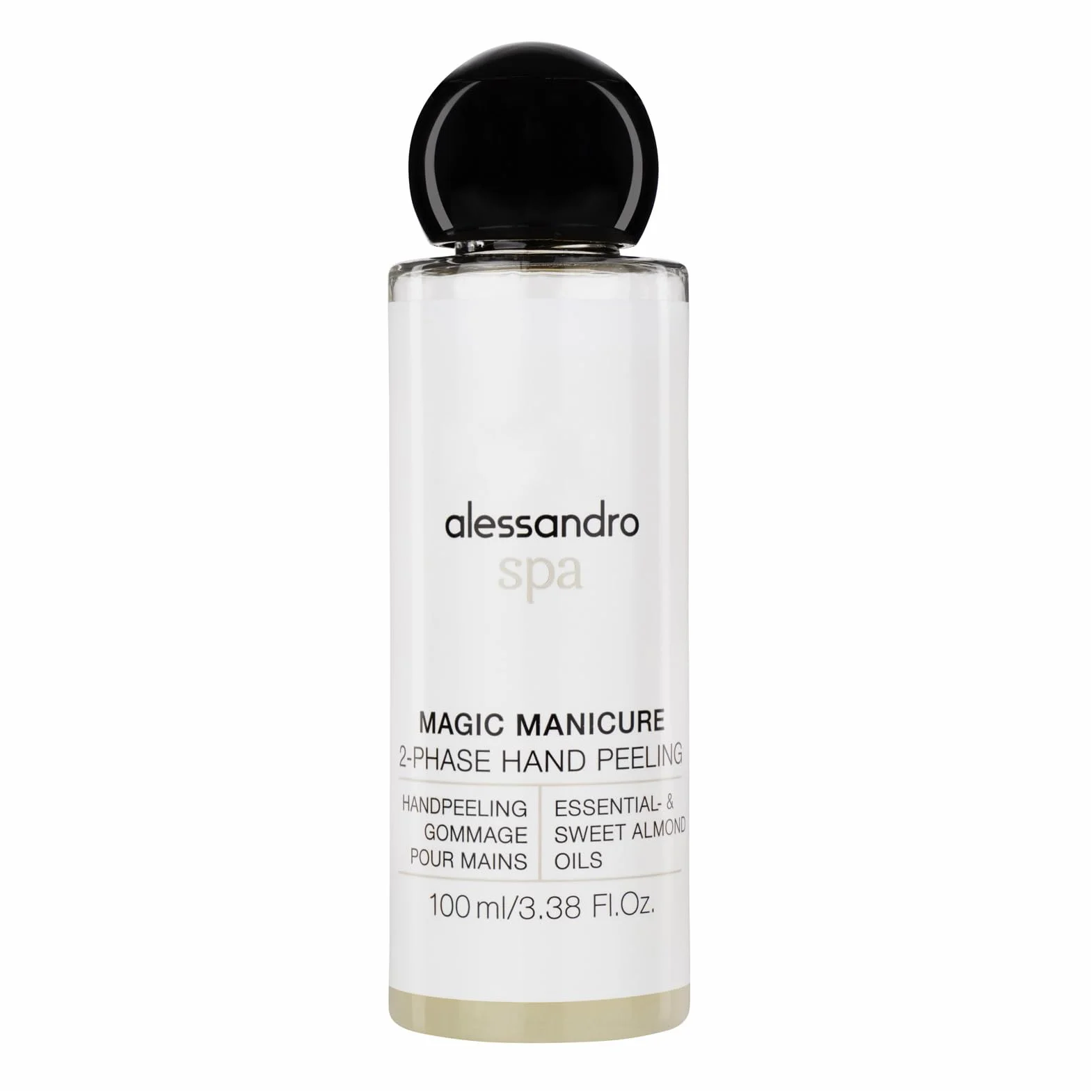 alessandro Spa Magic Manicure 2-fazowy peeling – peeling do rąk/pielęgnacja dłoni z olejkiem migdałowym, 100 ml