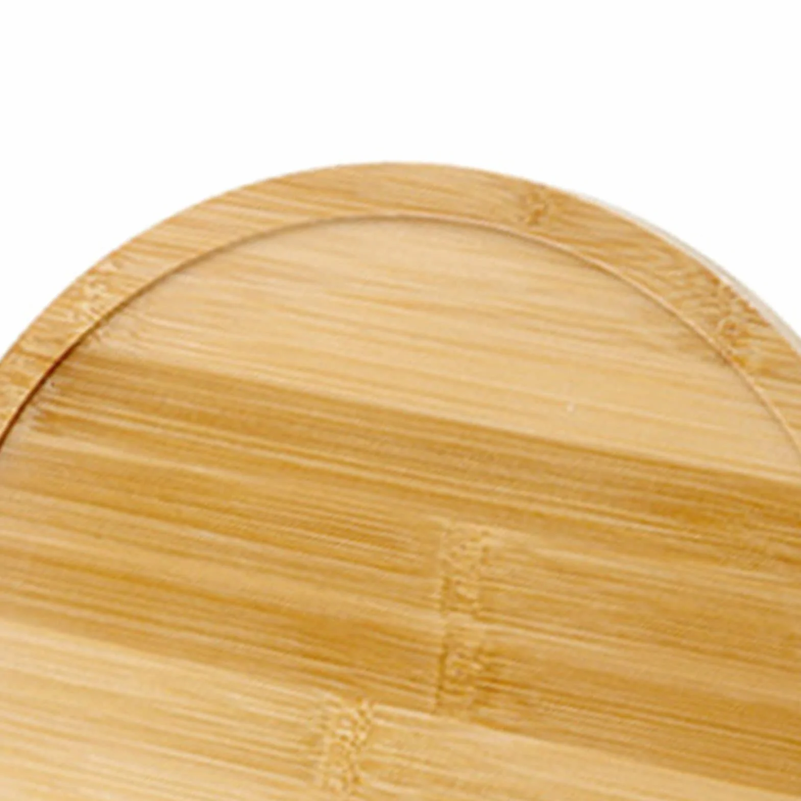Shanrya Okrągły talerz do serwowania pizzy, solidna drewniana taca do serwowania pizzy do restauracji (15 cm do pizzy 12,7 cm)
