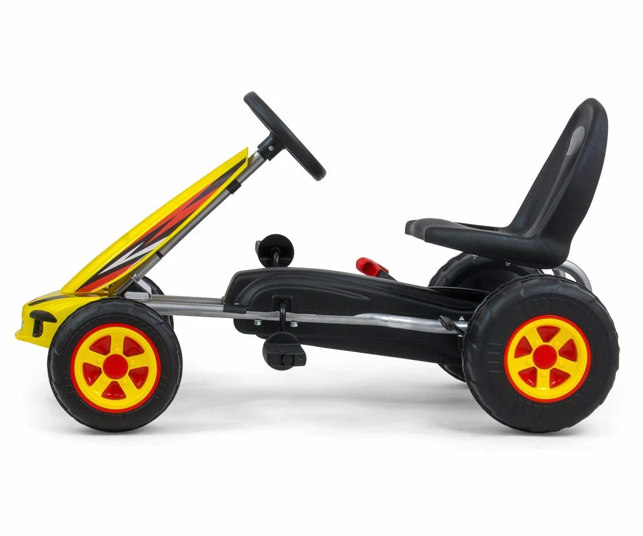 Milly Mally Viper White gokart pedałowy dla dzieci do 30 kg z hamulcem ręcznym