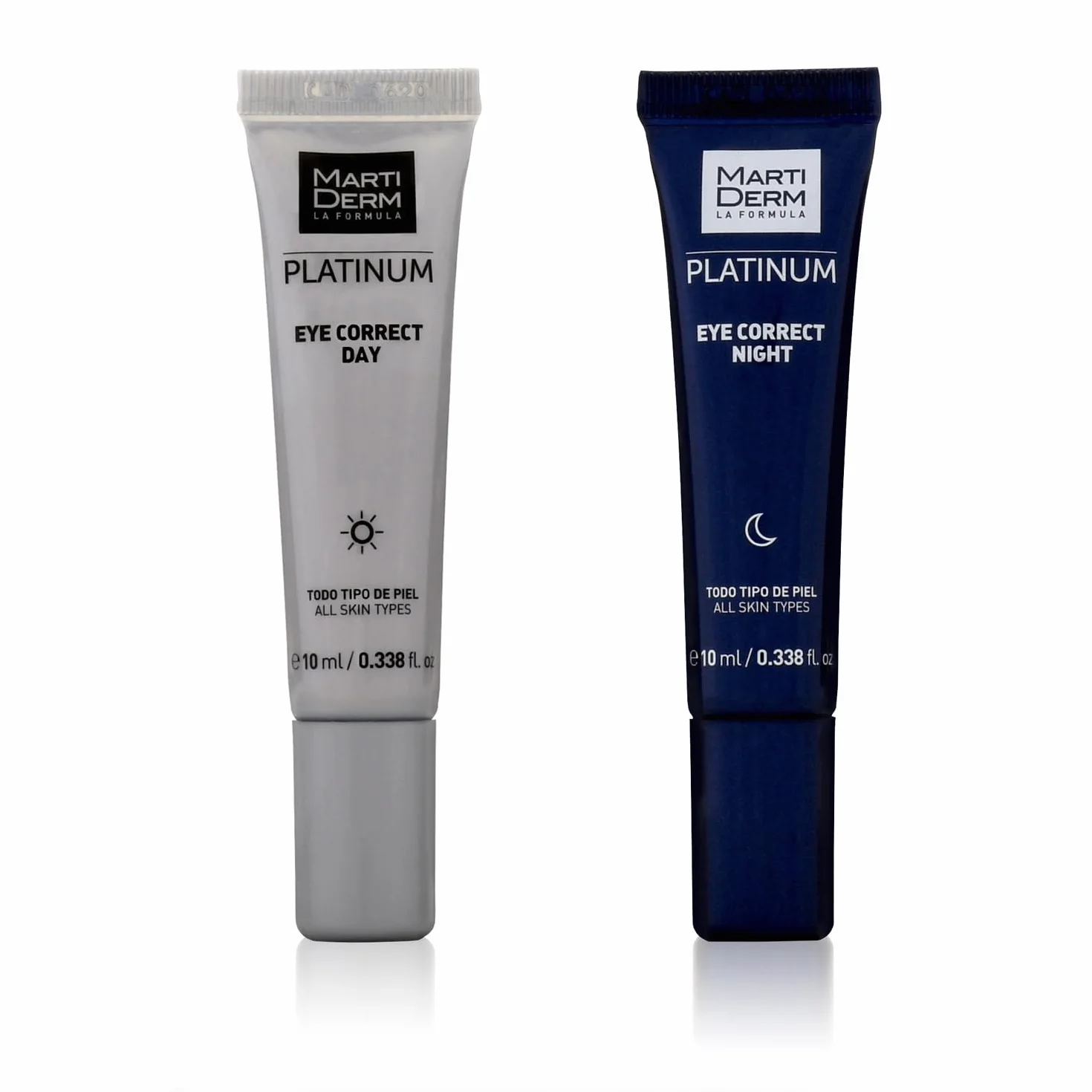 Martiderm, Platinum Eye Correct Day & Night 2 X 10 Ml, Zestaw Twarzy, Wielobarwny, U, Unisex-Adult.