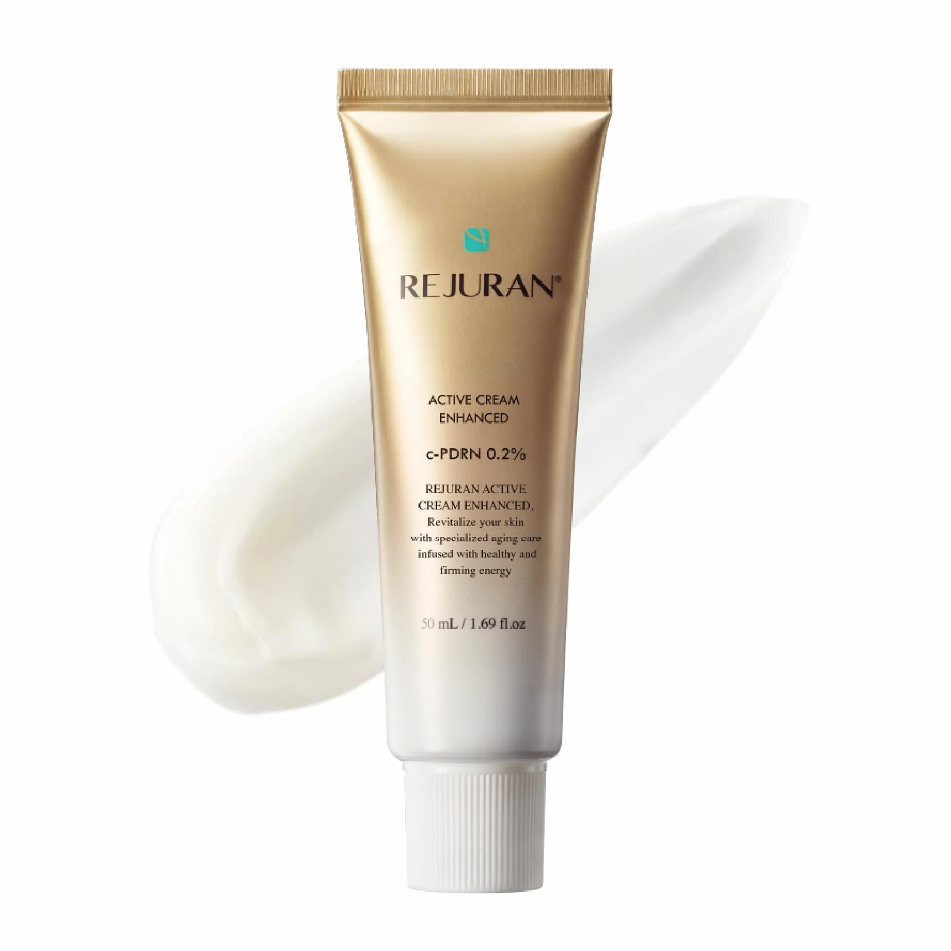 REJURAN Active Cream Enhanced, Dot Pdrn Deep Rejuvenation Salmon Dna Pdrn Krem do Twarzy Zwiększający Kolagen, Elastyczność, Ujędrnienie i Lifting, 1,69 fl oz (50 ml)