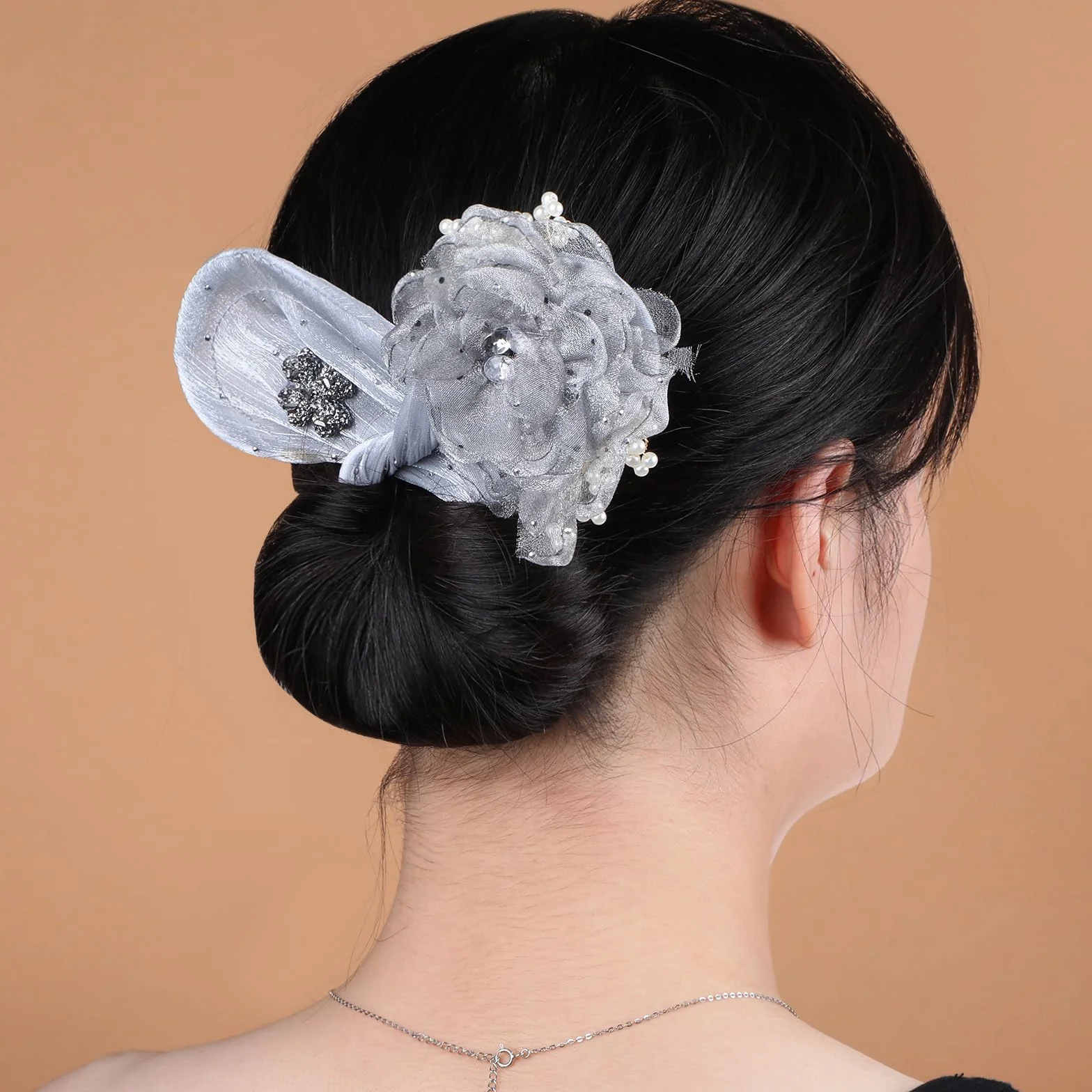 JIEYAO Hair Bun Roller 2 Sztuki Twist Hairstyle Kok Ozdoba Do Włosów Ręcznie Wyprofilowana Klips