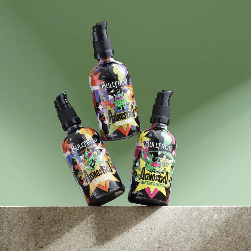 Bullfrog - Agnostic Balsam do brody On The Rocks Wielofunkcyjny Artist Limited Edition 100 ml - Odżywia i nawilża brodę przed podrażnieniami - Nuty anyżu, skóry, tytoniu i Bay Rum