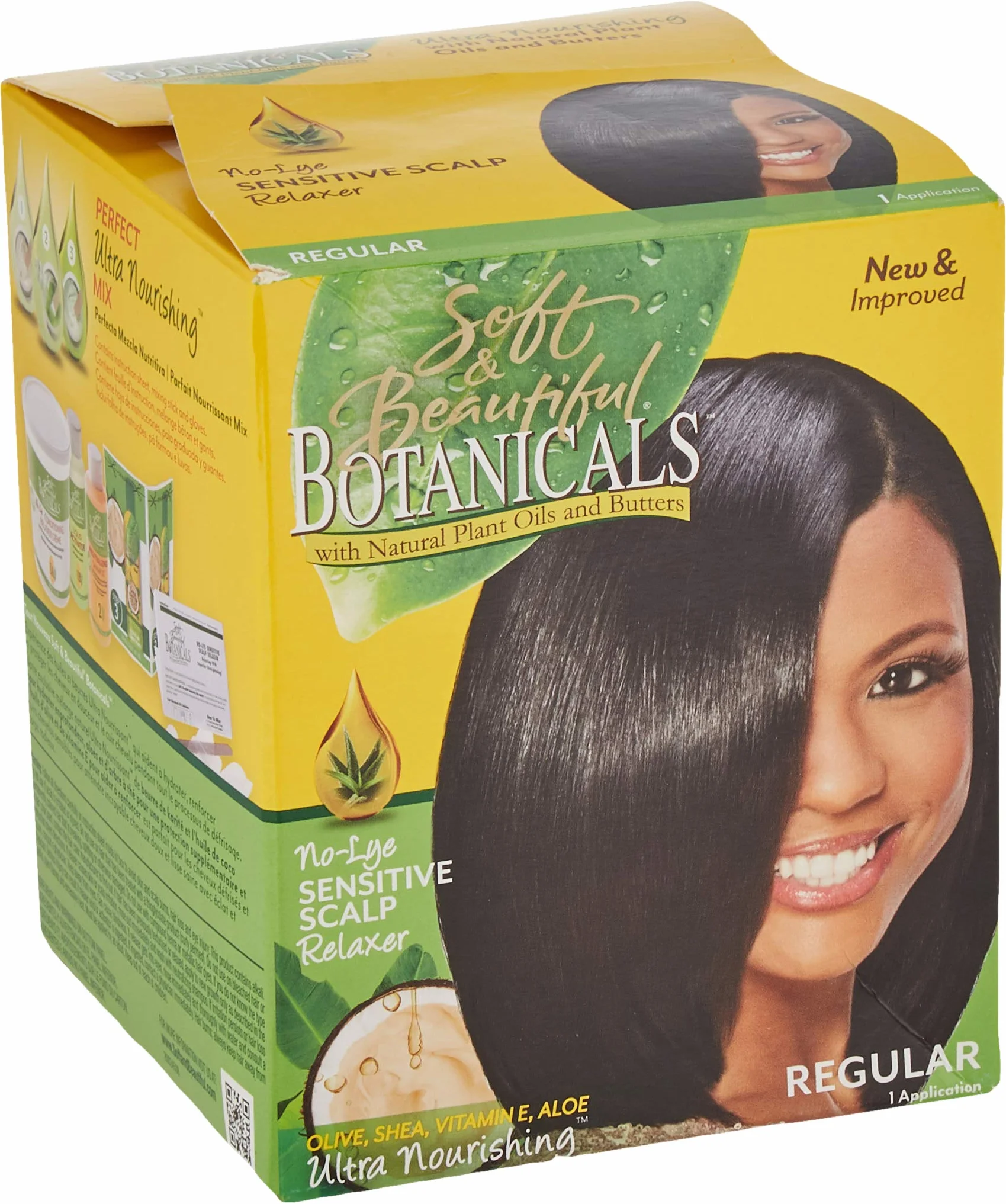 Soft & Beautiful Bot.Relaxer Kit Regular 1 Application