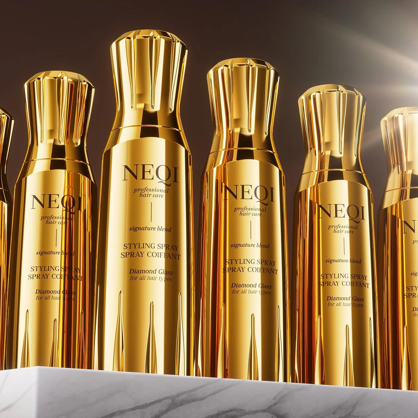 NEQI Treatment Treasure Diamond Glass Spray | Nadaje się do wszystkich rodzajów włosów | Uszczelnia i chroni | Szklane włosy | 180 ml