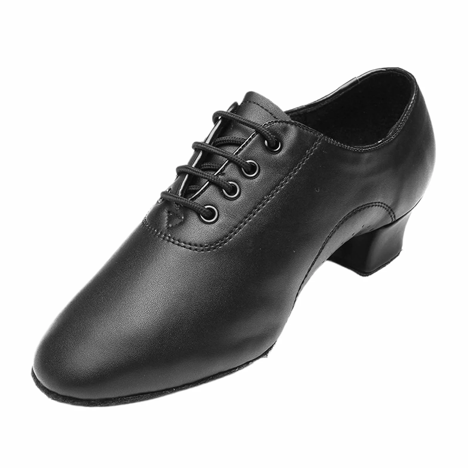 Nowoczesne buty do tańca dla mężczyzn, męskie buty do tańca latynoskiego ze sznurowaniem, skórzane buty do tańca dla mężczyzn, antypoślizgowe, oddychające, do wnętrz