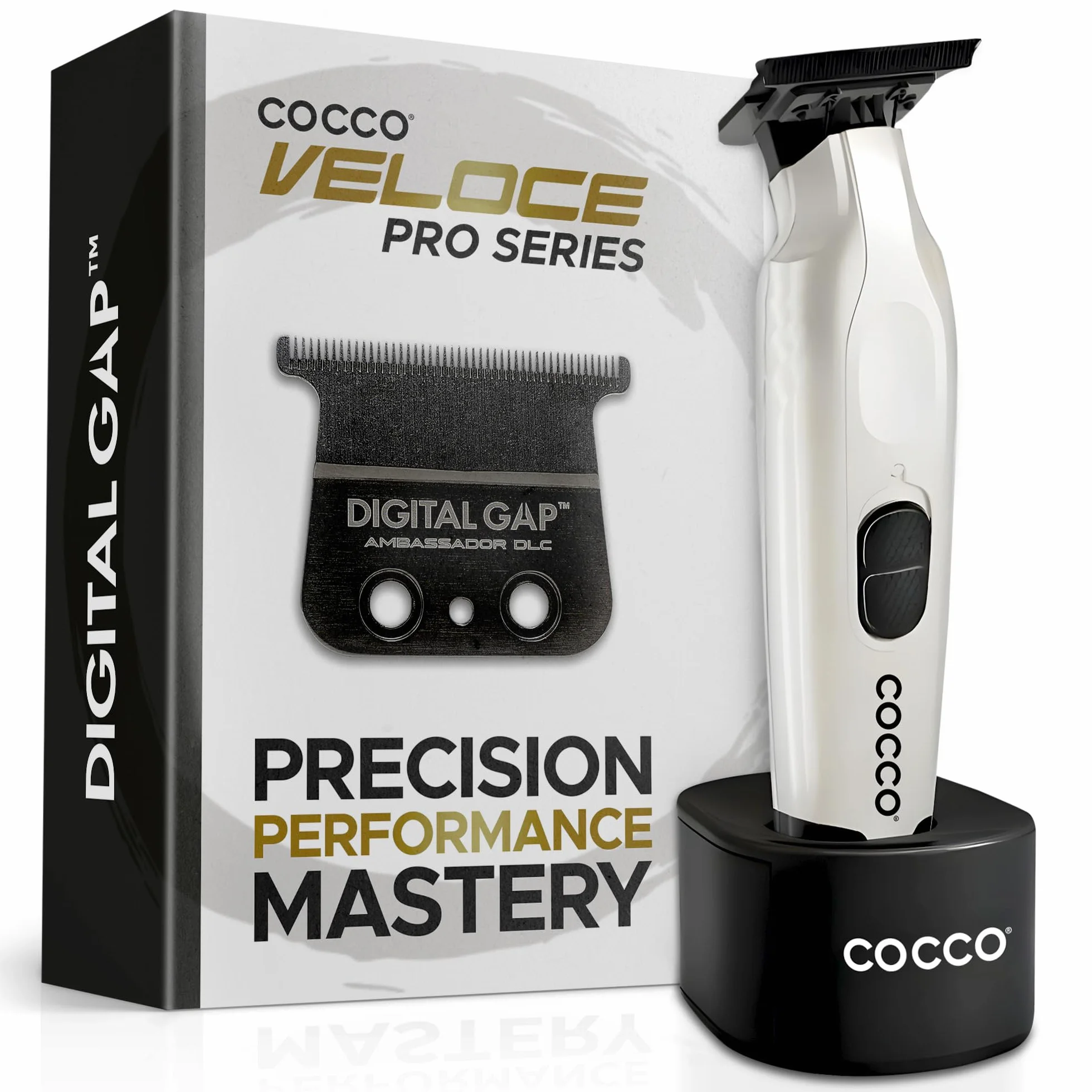 Cocco Veloce Pro Trimmer Collection Precyzyjne trymery bezprzewodowe metalowe DLC Blade