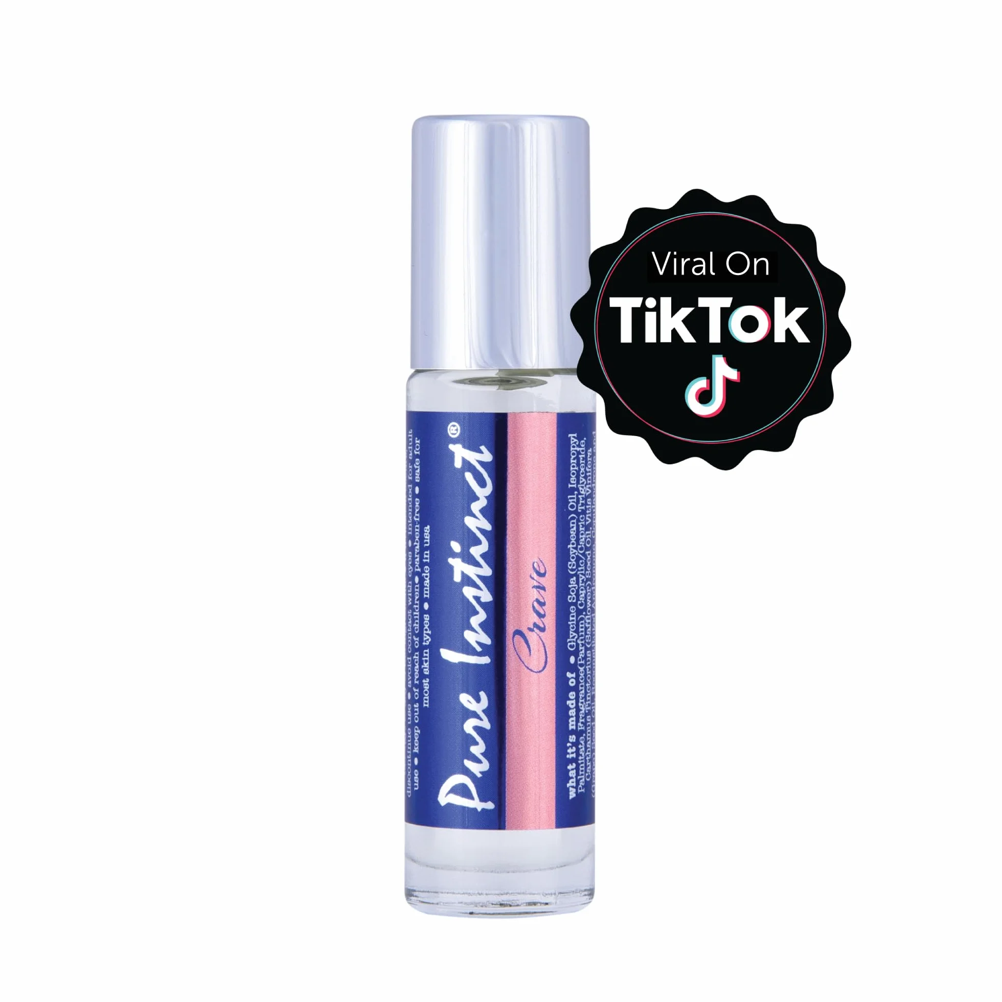 Pure Instinct CRAVE Roll-On The Original Pheromone Infused Essential Oil Perfume Cologne – Dla Niej – TSA Ready 0,34 uncji