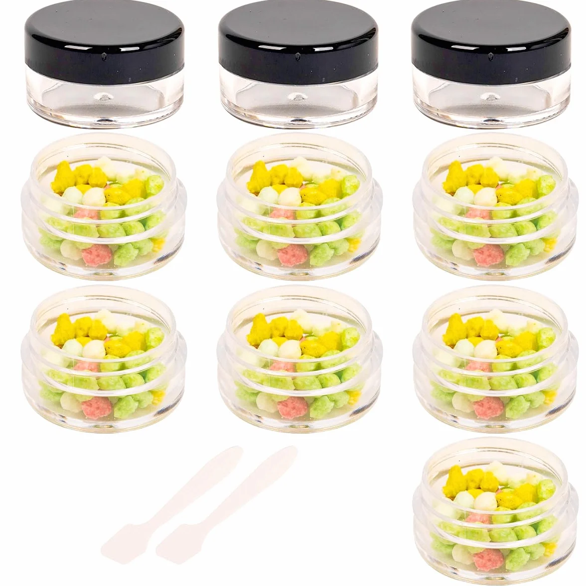 10 x słoiki 10 ml z pokrywkami do balsamu do ust, puste słoiki na krem