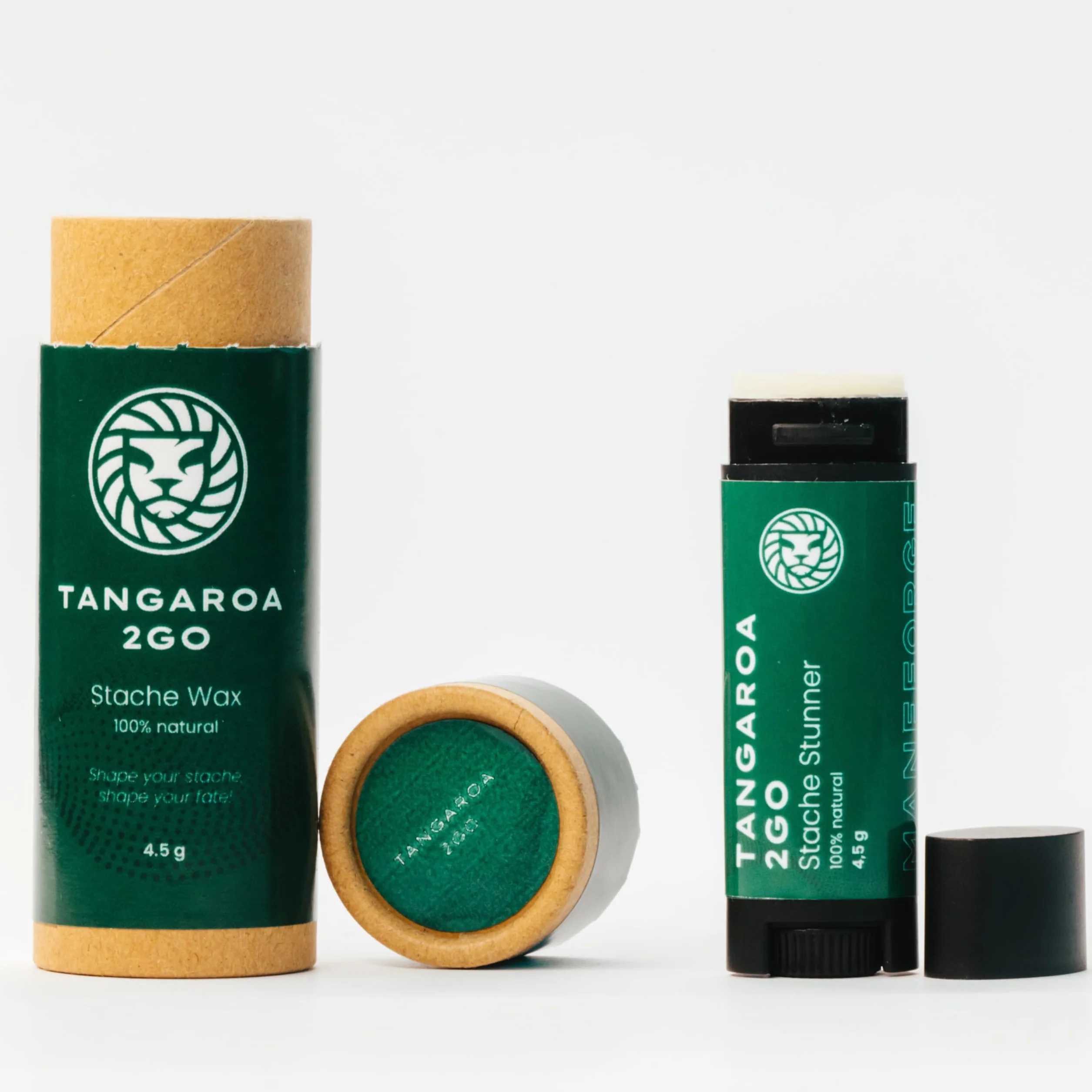 Tangaroa 2Go wosk do wąsów – 4,5 g – średnia przyczepność – 100% naturalny – zapach cytrusowy – bez wypełniaczy – bez dodatków – rozmiar podróżny – wyprodukowano w Słowenii