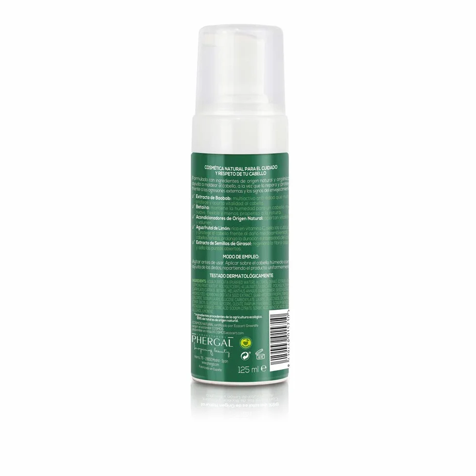 Naturetint Eco Forming Foam - Naprawy i chroni zewnętrzne agresje, 99% naturalnych składników, płynniejszych, elastycznych i mocnych włosów, ekstrakt baobabowy -125 ml