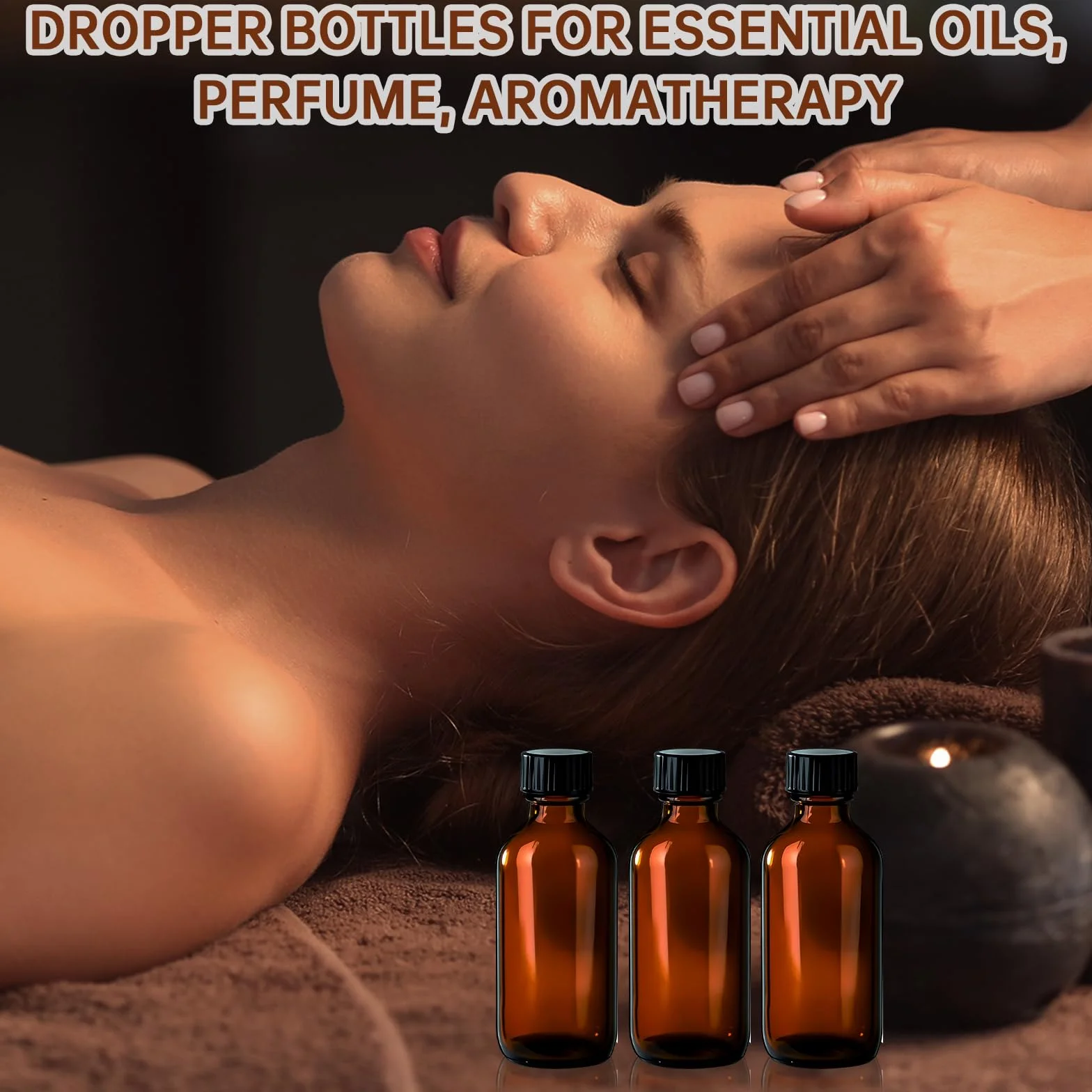 Zorplex Zestaw 10 Butelek z Pipetą 10ml ze Szkła Bursztynowego z Czarną Nakrętką, Wielokrotnego Użytku Flakony na Olejki Eteryczne, Perfumy i Aromaterapię, W Zestawie Strzykawka (10, 10ml)