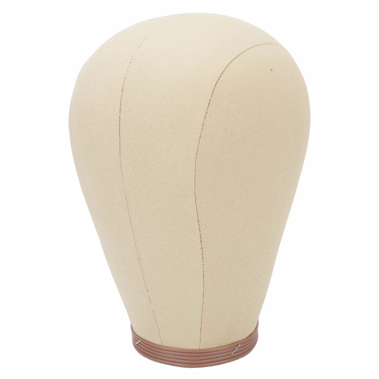 YUYTE Głowa peruki, korkowa głowa blokująca płótno, głowa manekina z otworem montażowym do stylizacji peruki, wyświetlacz suszenia peruki (61 cm)