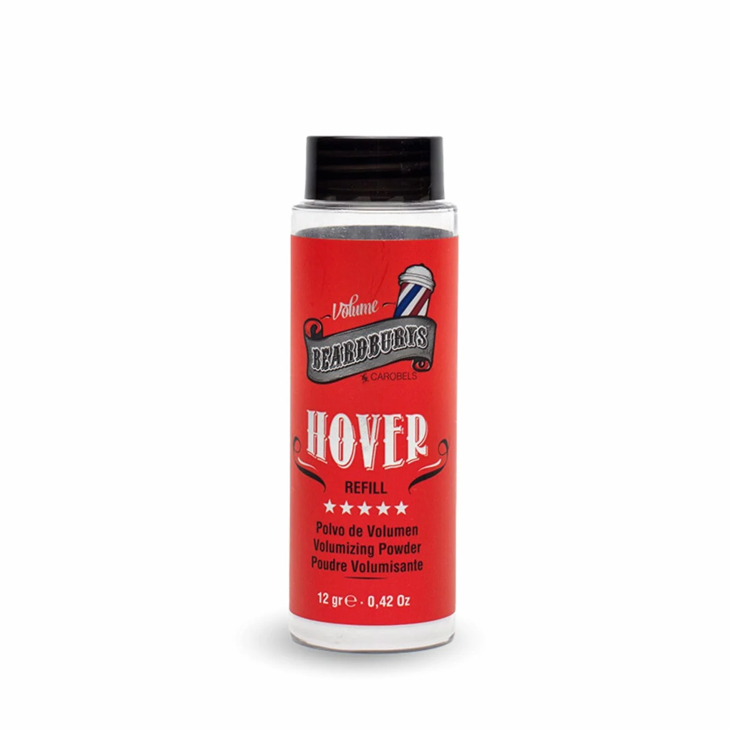 Beardburys Puder do stylizacji włosów Hover Refill dla mężczyzn, puder teksturujący, matowe wykończenie, dodaje objętości i tekstury, długie, naturalne, elastyczne utrwalenie, lekki,12g