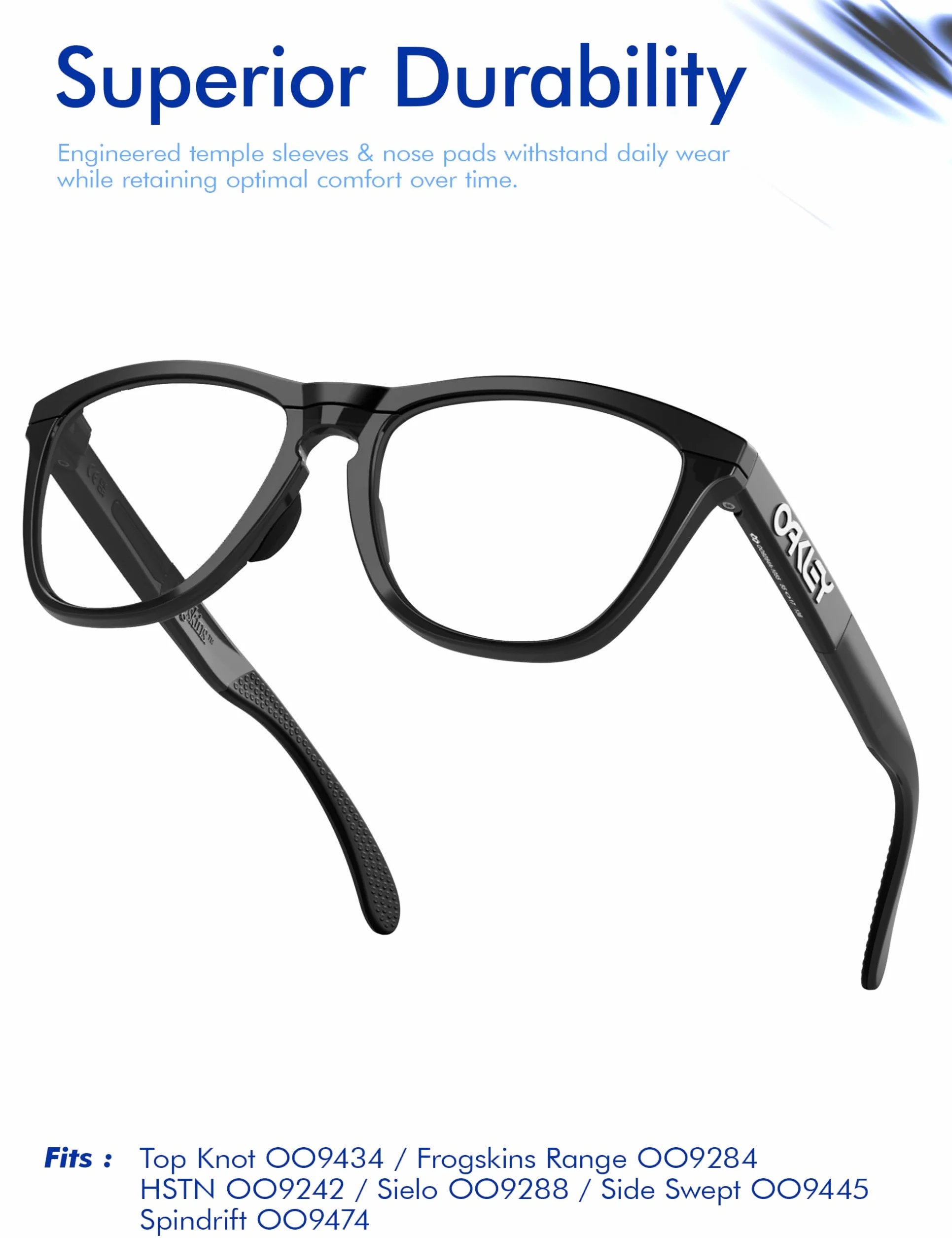 SAUCER Zamienne noski do Oakley Frogskins Range OO9284 | OO9284A | OO9289 | Spindrift OO9474 | OX8176 okulary przeciwsłoneczne