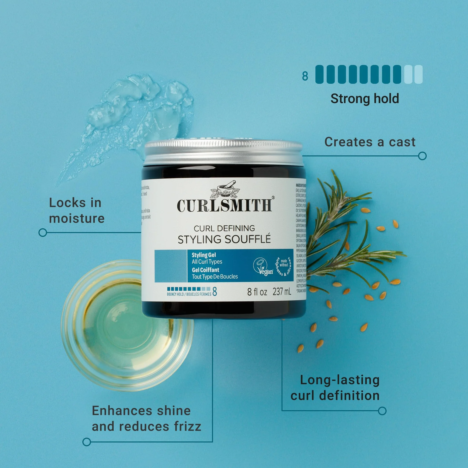 Curlsmith Curl Defining Styling Soufflé żel do stylizacji kręconych włosów 59 ml