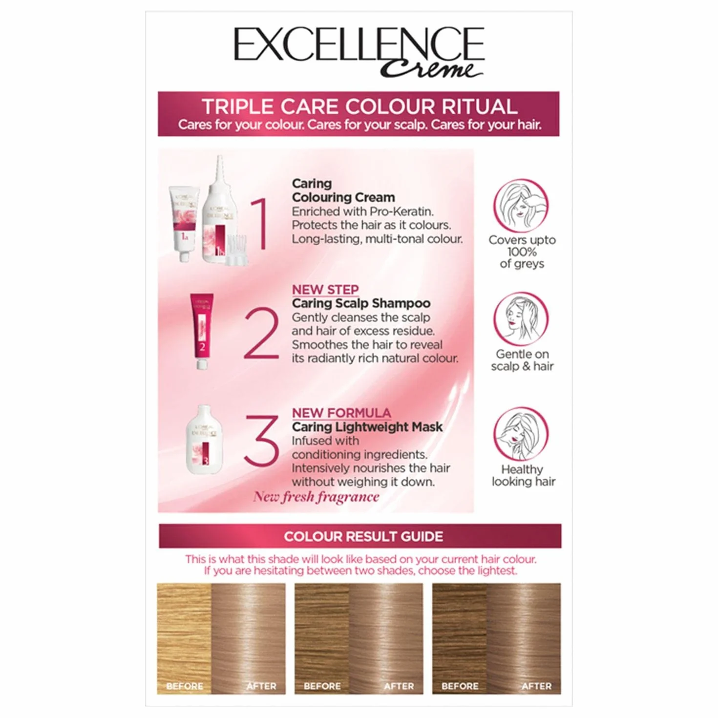 L'Oréal Paris Excellence Nat Matowy Beżowy Blond 8,12, 260 g
