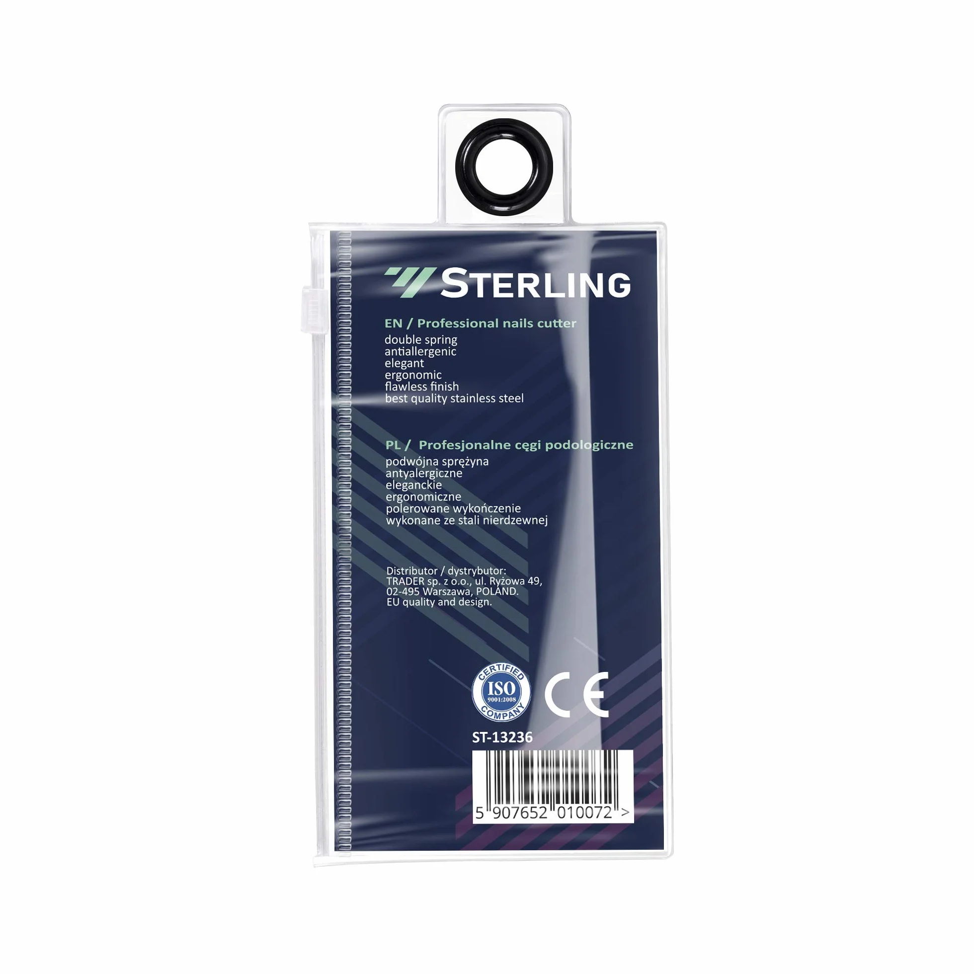 STERLING profesjonalne cęgi do paznokci 14 mm ST-13236
