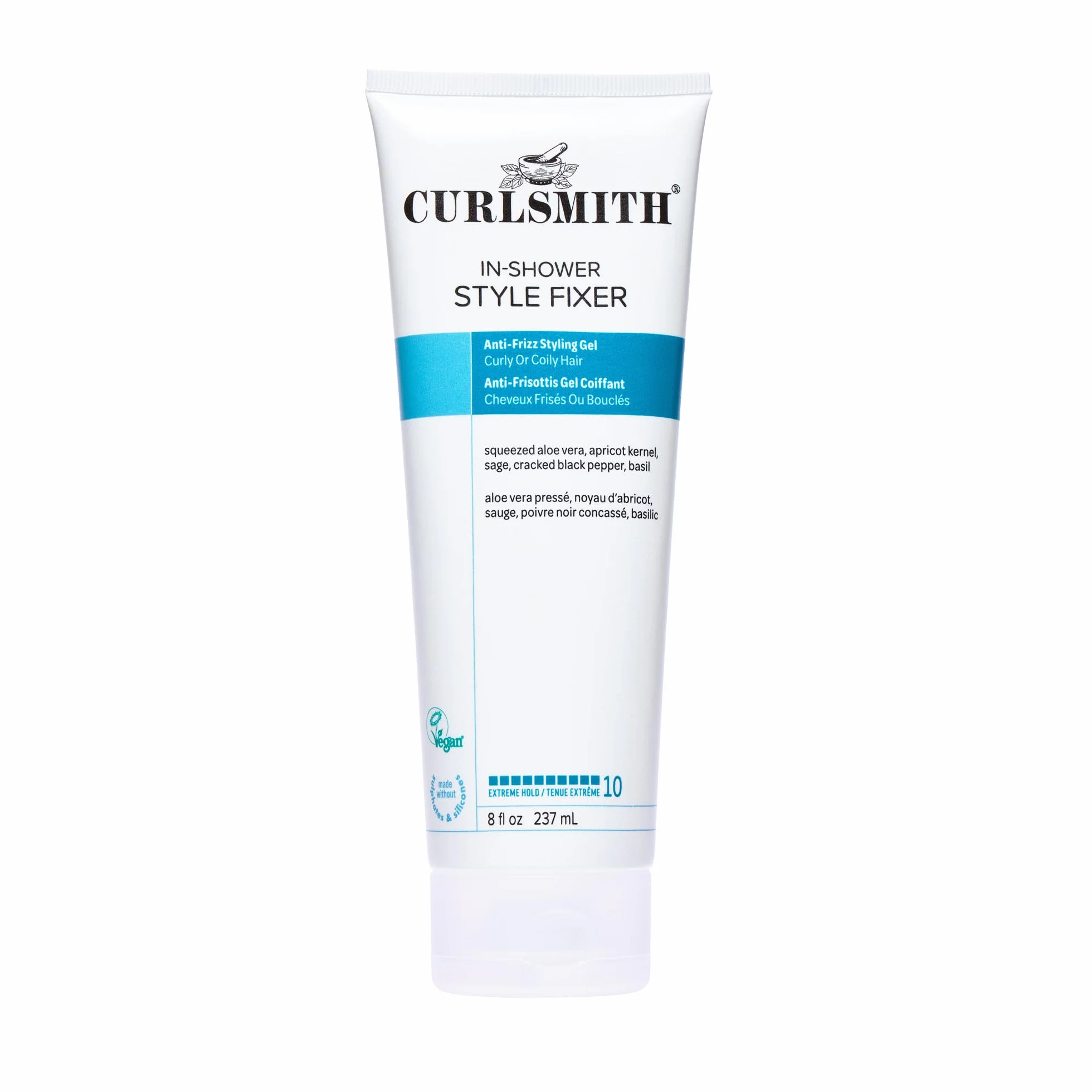Curlsmith - In Shower Style Fixer - Vegan Extreme Hold Styling Gel for Dry, Wavy, Curly lub Coily Hair (8 uncji)