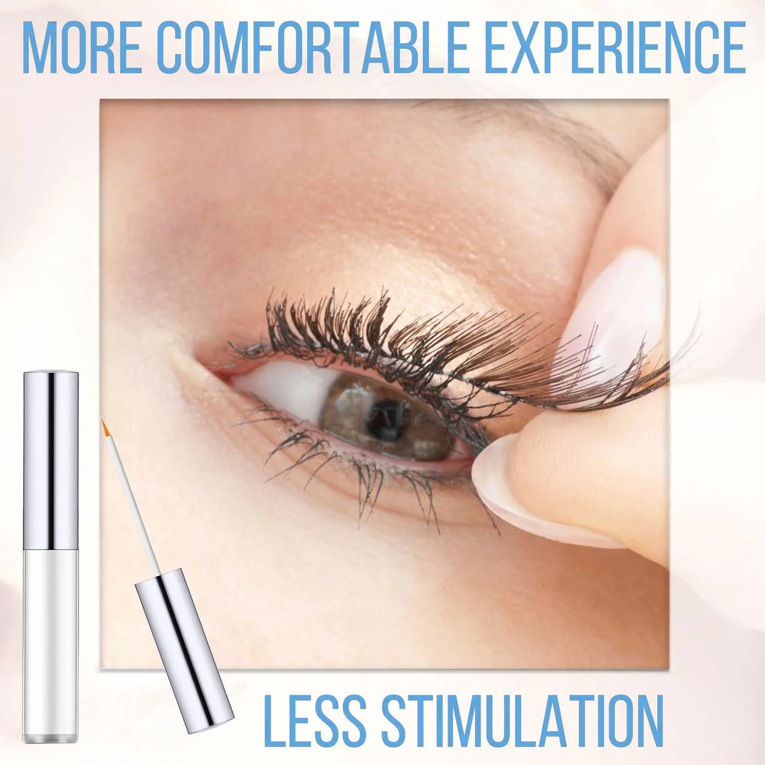 Klej do rzęs, super mocny chwyt, wodoodporny, Clear Eyes Lash Glue do rzęs Cluster Eye Lashes, Mink Lashes, Strip Lashes Generisch