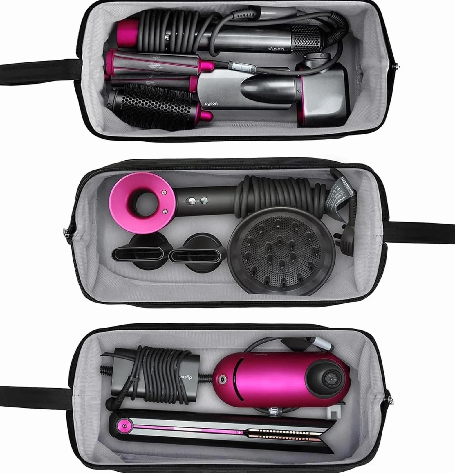 BUBM Przenośna Torba do Przechowywania Kompatybilna z Dyson Supersonic Airwrap Corrale Shark Flexstyle