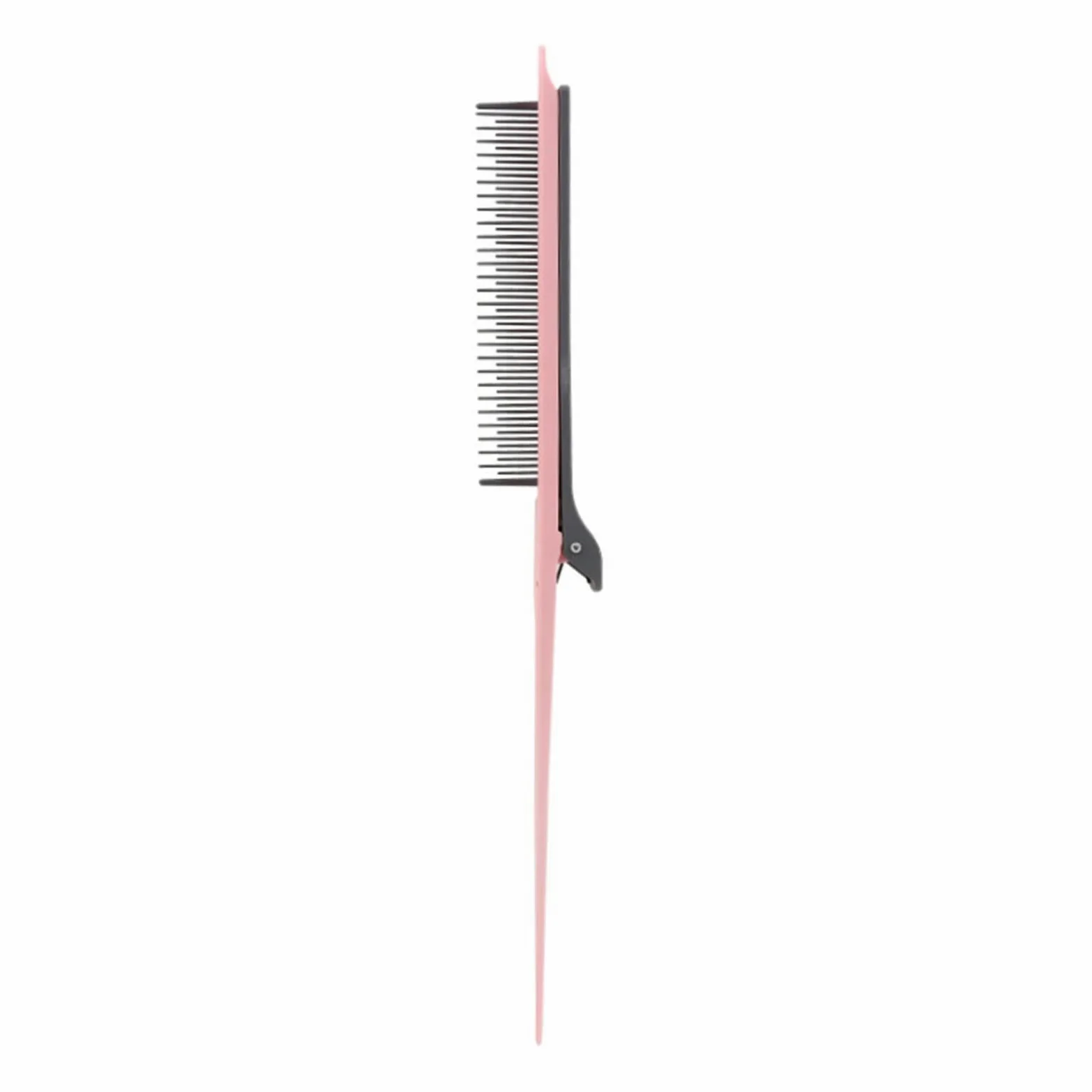 DieffematicSZ Grzebień Hair Cutting Zonal Comb Modeling Plastic Hairpin Tail Comb (Color : Roze)
