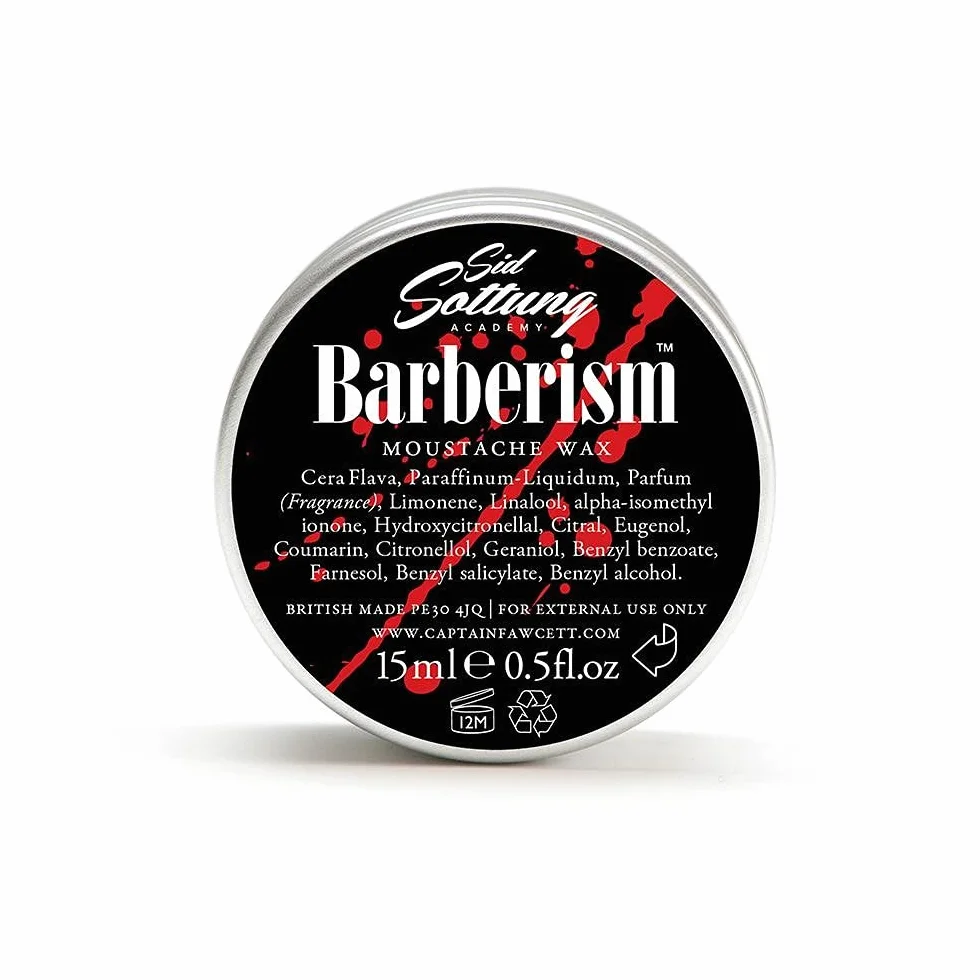 Captain Fawcett Sid Sottung The Signature Range Barberism Moustache Wax 15ml