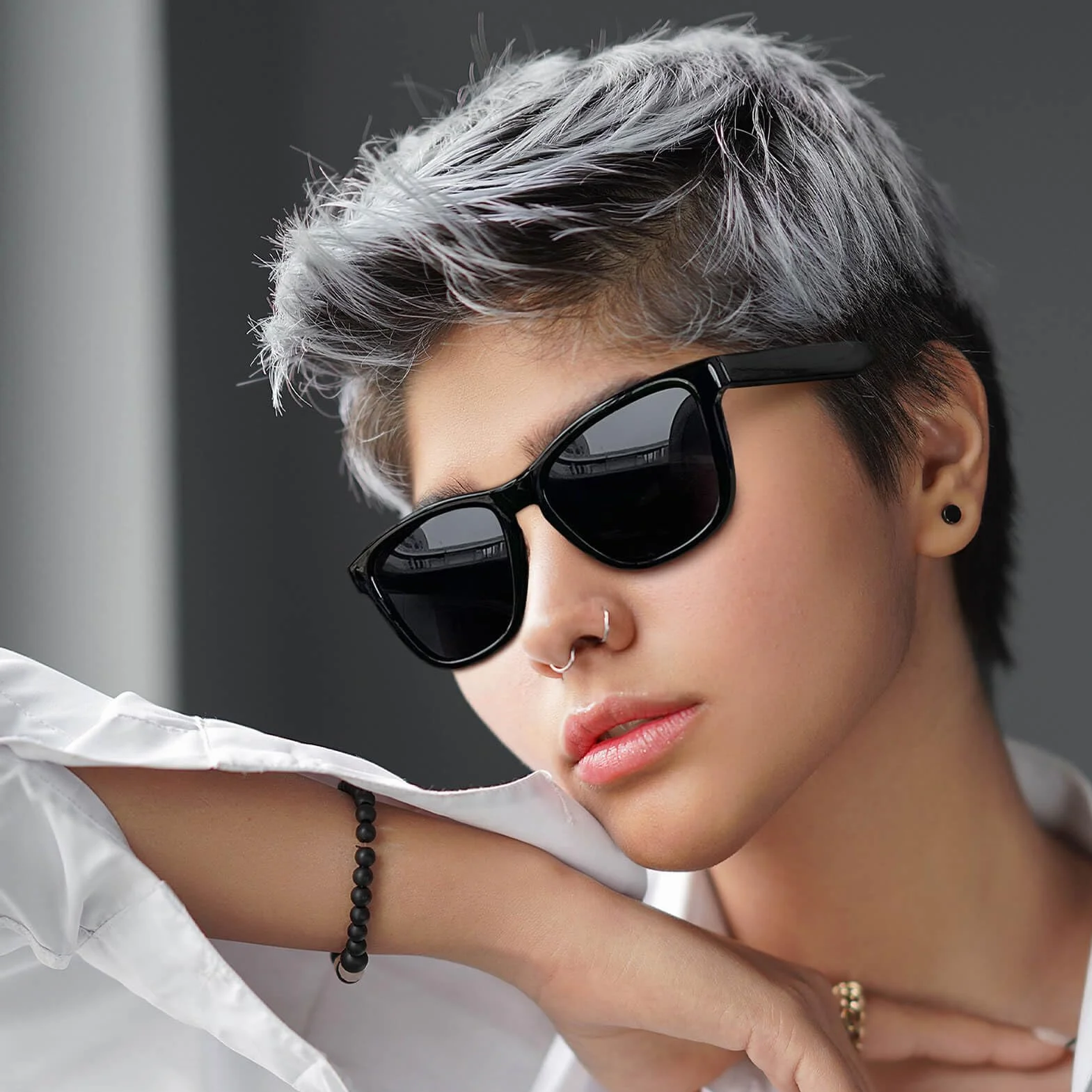 Joopin Polaryzowane okulary przeciwsłoneczne Męskie damskie 100% ochrona przed promieniowaniem UV Unisex Retro Okulary przeciwsłoneczne do jazdy
