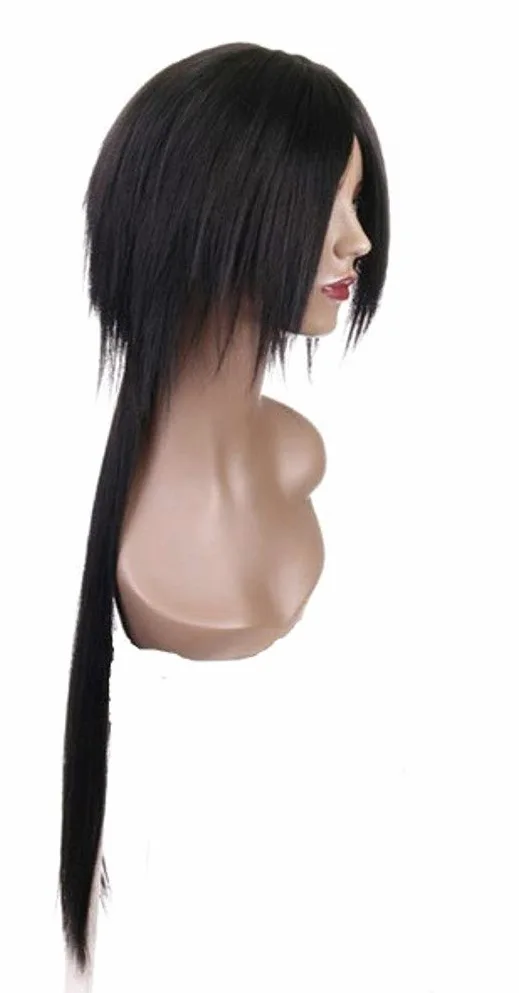 Prettyland Uchiha Itachi długa czarna peruka pleciona dla fanów cosplay manga Wig C406