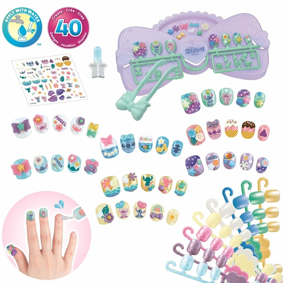 Aquabeads 35121 Stitch Nail Designer Kit Arts & Crafts Bead Activity Toy