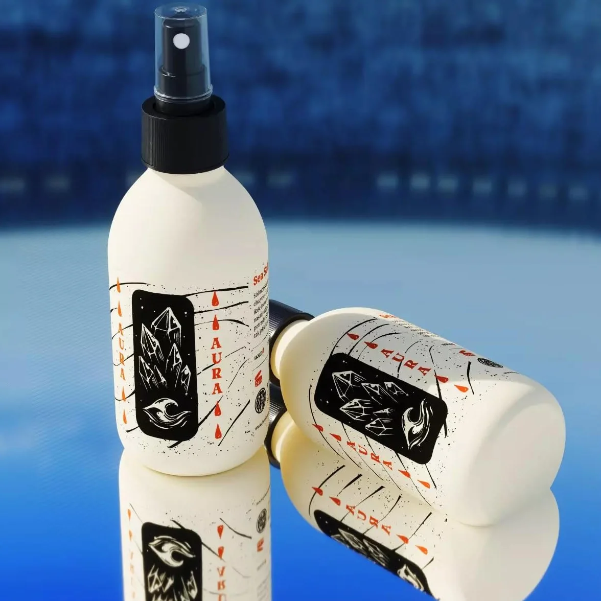 Aura Hair Spraytekstura i objętość, średnia utrwalenie, naturalna formuła z solą morską, 200 ml