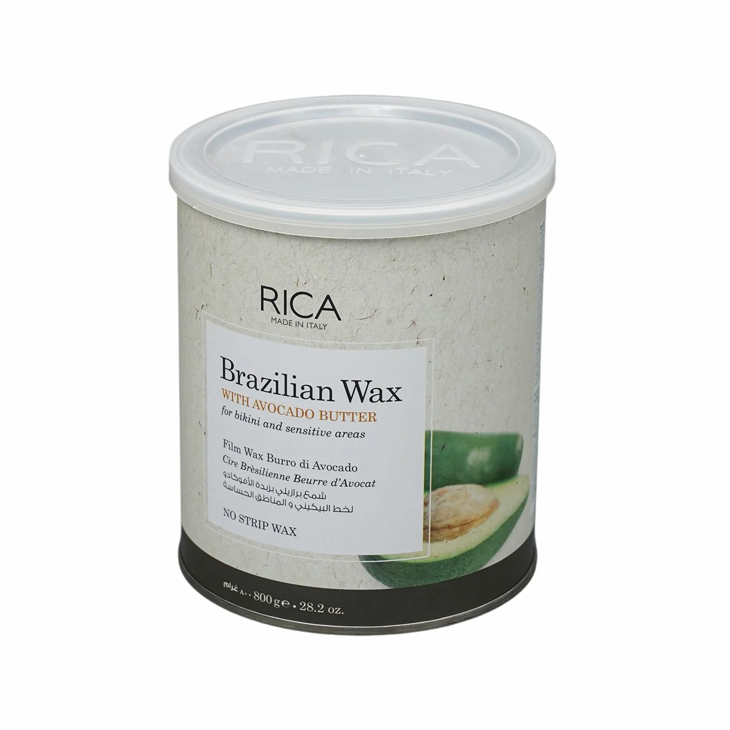 RICA Wosk brazylijski 800 ml do usuwania owłosienia okolic intymnych i pod pachami, gorący wosk bez pasków