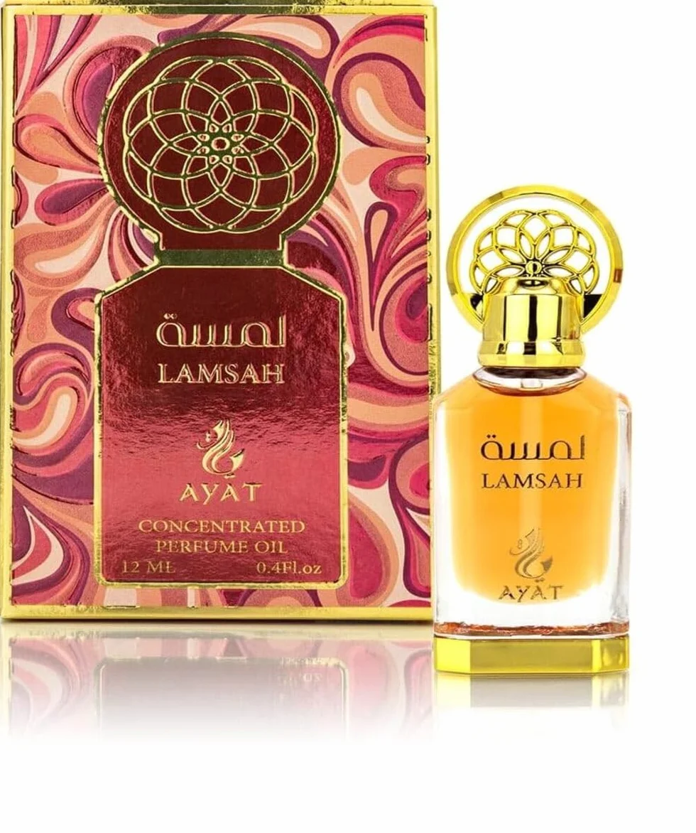 Ayat Perfumes - Olejek perfumowany 12 ml - bezalkoholowy ekstrakt z perfum, piżmo premium, unisex, orientalny, arabski, Oud, Naturalny, Amber - Dubai Perfumy (Lamsahh)