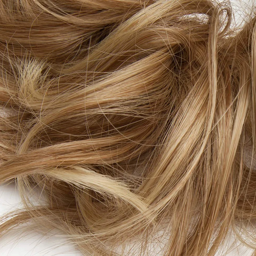 Peruka kok do włosów elastyczna jasnobrązowy popielaty blond