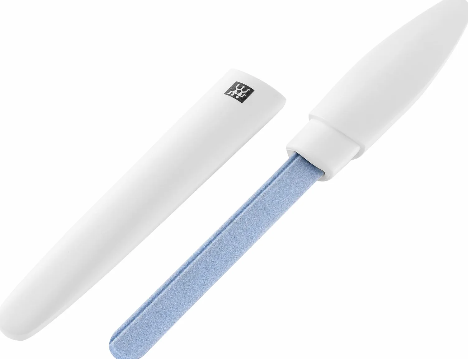 ZWILLING Pilnik do paznokci ceramiczny (gruboziarnisty i drobnoziarnisty, do wrażliwych paznokci, z nasadką ochronną), premium, biały, 170 mm