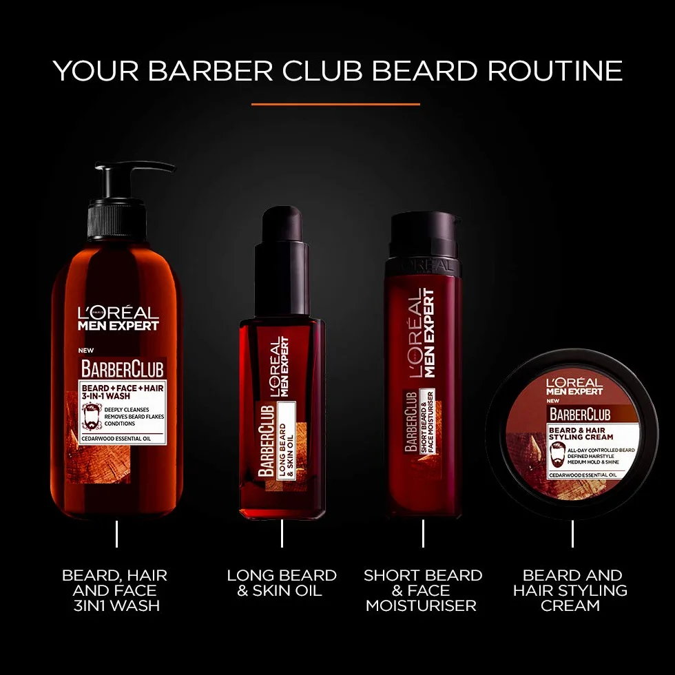 L'Oréal Paris Men Expert Barber Club Żel myjący Broda + Twarz + Włosy, 200 ml