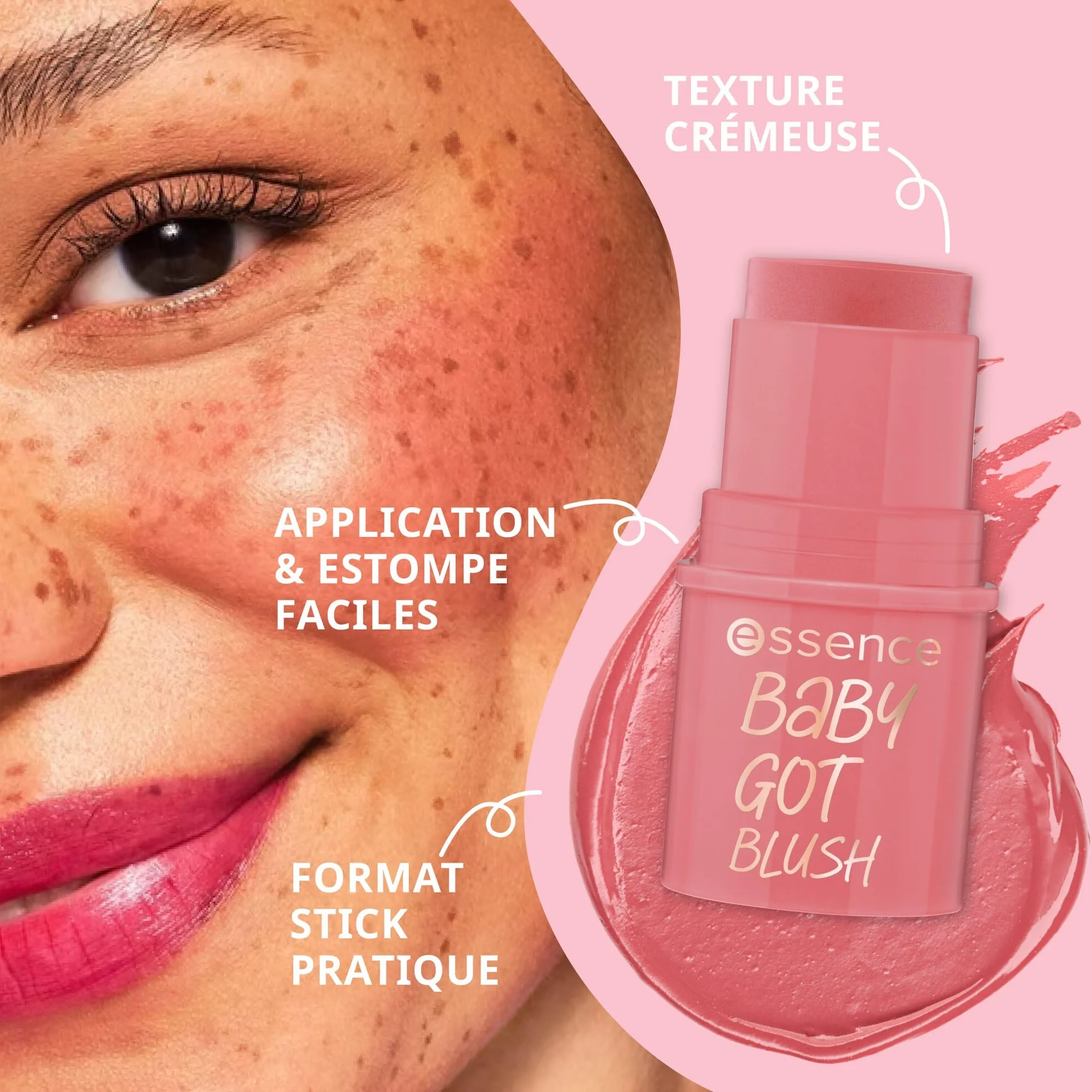 essence Róż Baby got blush, natychmiastowy wynik, naturalny, zroszony (5.5g)