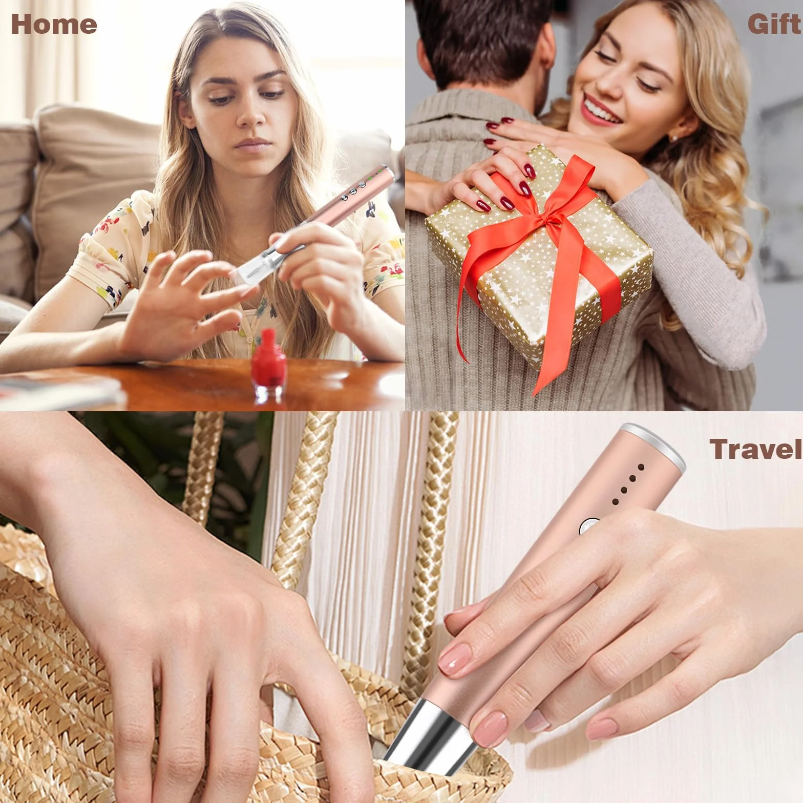 Bezprzewodowa frezarka do paznokci ze światłem 25000 obr./min, 13 w 1, zestaw do manicure, pedicure, elektryczna z osłoną przeciwpyłową, możliwość ponownego ładowania, elektryczna frezarka do