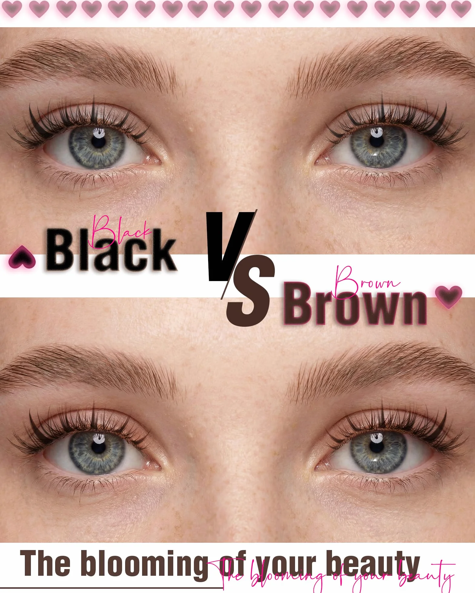EMEDA Manga Naturalne Brązowe klastry rzęsy Wispy Anime DIY do Przedłużania Rzęs indywidualne rzęsy D-Curl z Przezroczysty i miękki band 8mm 10mm 12mm 14mm Mix Lash Clusters Łatwe do Nałożenia