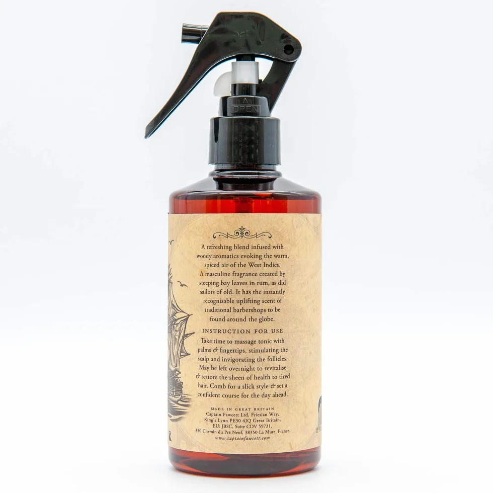 Captain Fawcett's Hair Tonic Tonik do włosów Bay Rum Sea Salt Spray 200 ml