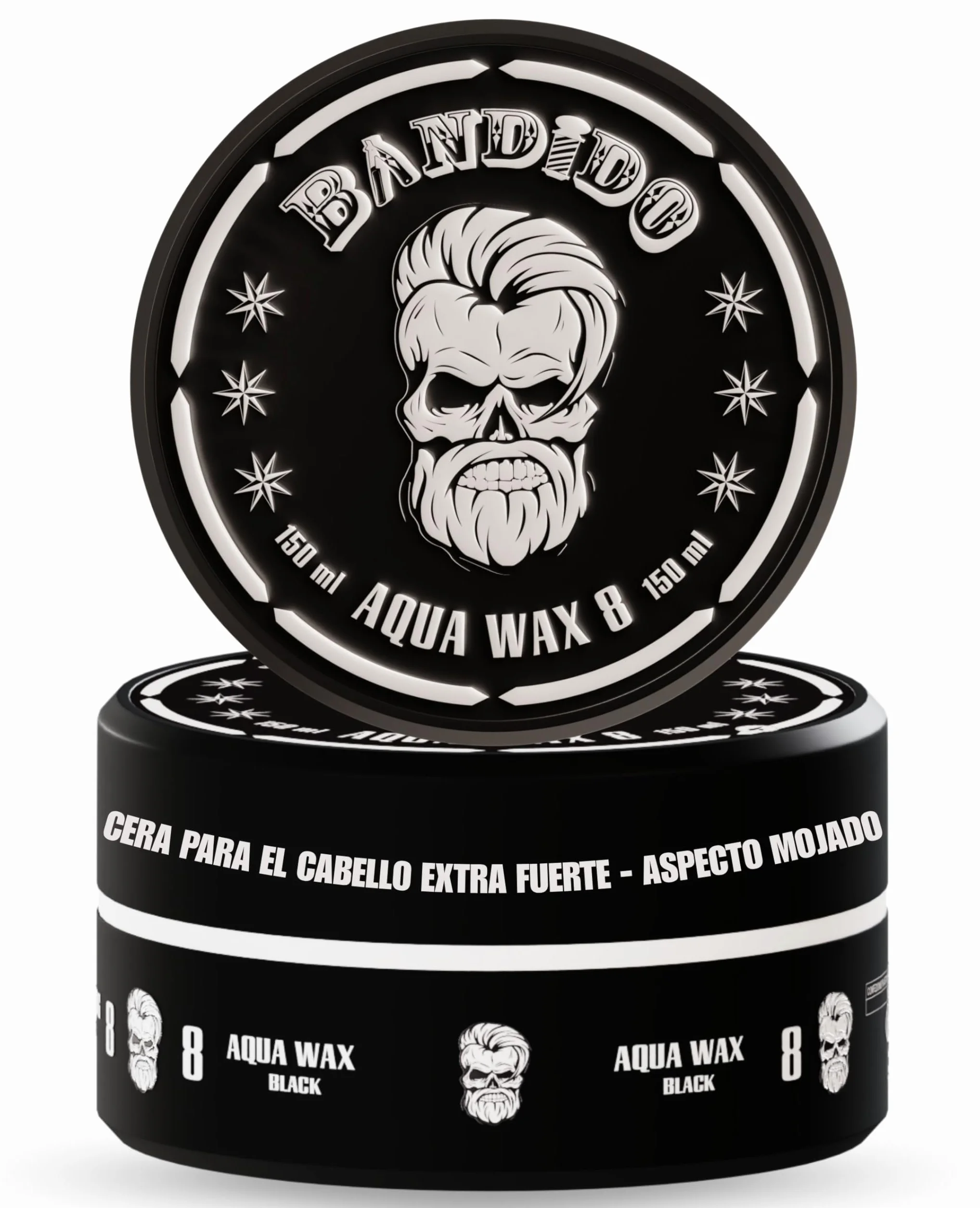 BANDIDO Aqua Hair Wax nr 8 Black 150 ml Mocny wosk do włosów dla mężczyzn