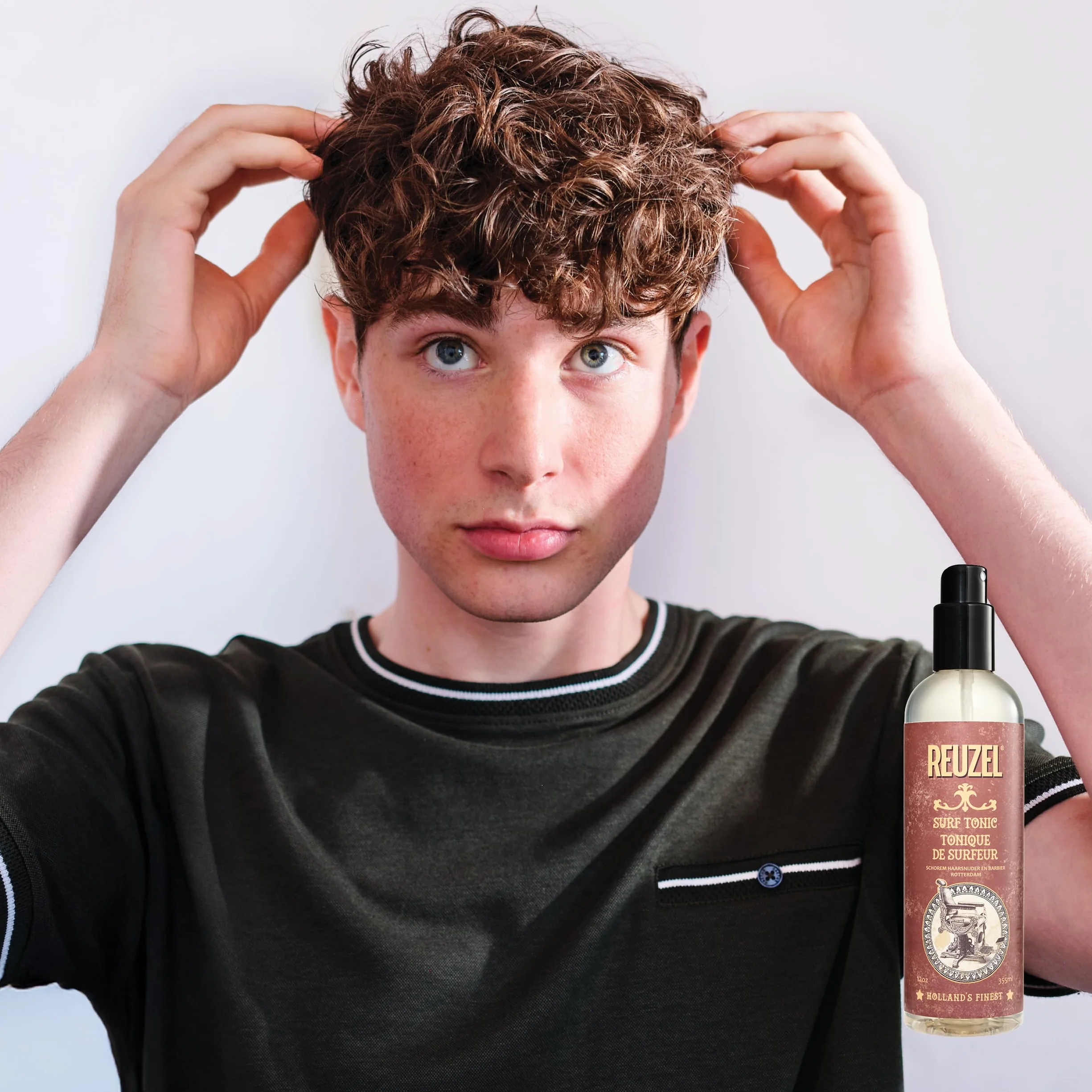 Reuzel Surf Tonic Hairlakier 355 ml - Bezzapachowy - Dodaje przyczepności, tekstury i objętości