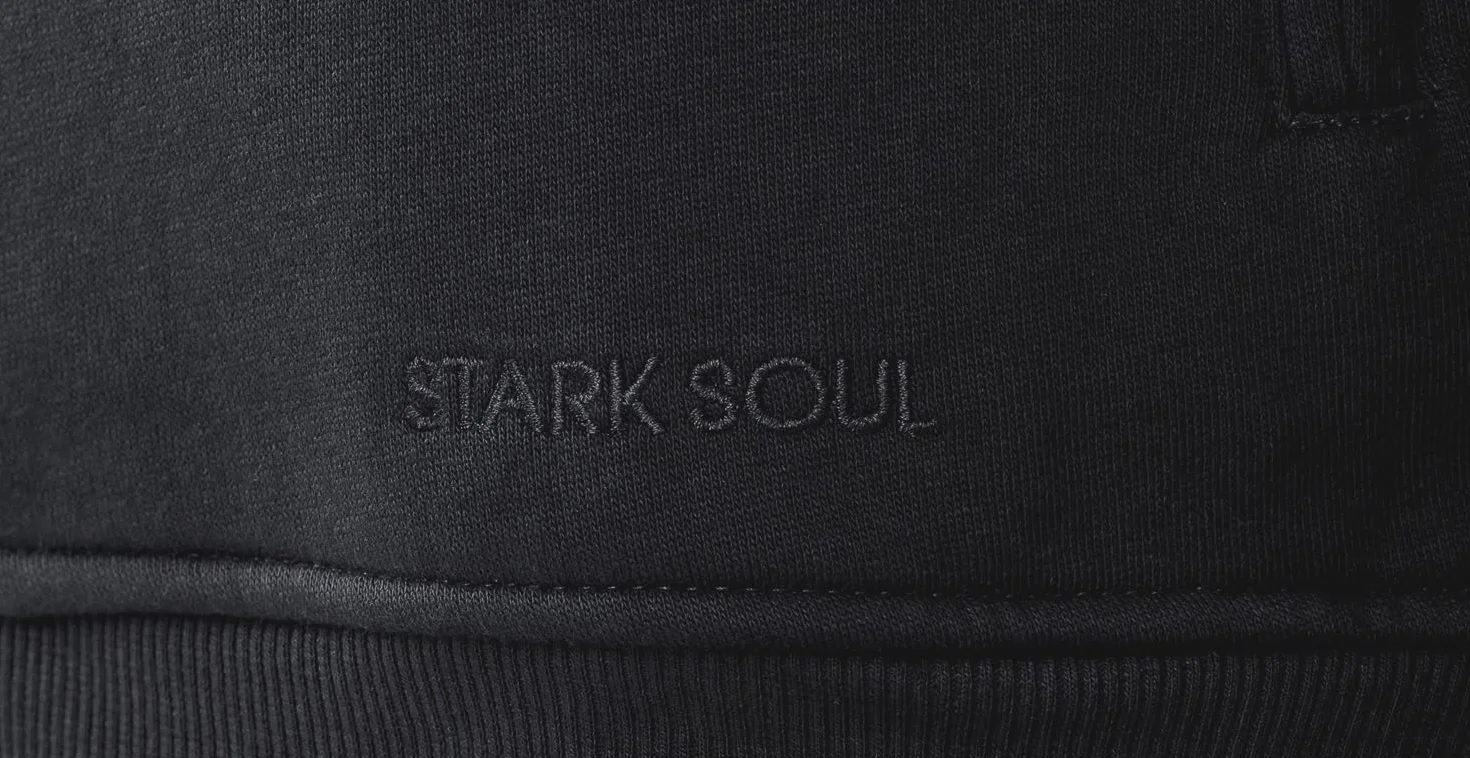 STARK SOUL Bluza BLANK, ze stójką, zamkiem błyskawicznym i 2 kieszeniami, French Terry