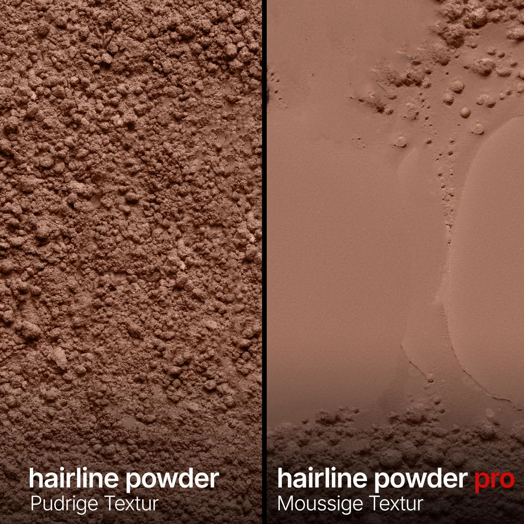 LEON MIGUEL Puder do nasady – wodoodporny puder Hairline Powder jako idealny korektor do zakrywania nasady, niewidoczny makijaż włosów do zagęszczania włosów (ciemnobrązowy, Hairline Powder Pro)