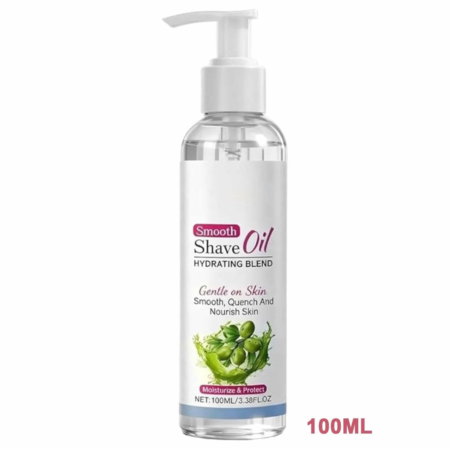 Smooth Shaving Oil, Gentle Hydration Skin Oil, 100ml Non Greasy Care with Soft Glide, Lightweight Shaving Extract, Soothing Ampoule with Silky Finish, Personal Care for Daily Grooming