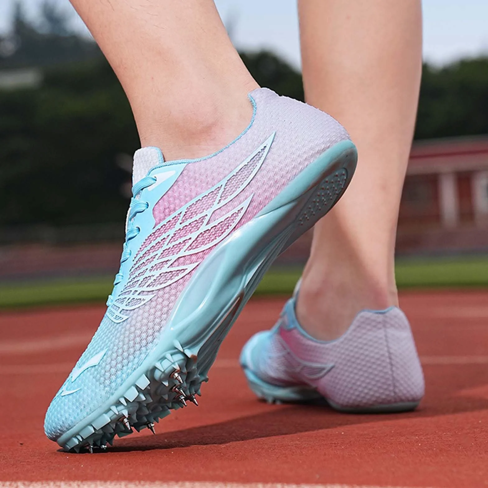 SDEQA Nowe buty lekkoatletyczne dla mężczyzn dla kobiet Dziewczyny Dziewczyny 8 Kolce Wyścigowe buty do wyścigów Skocz