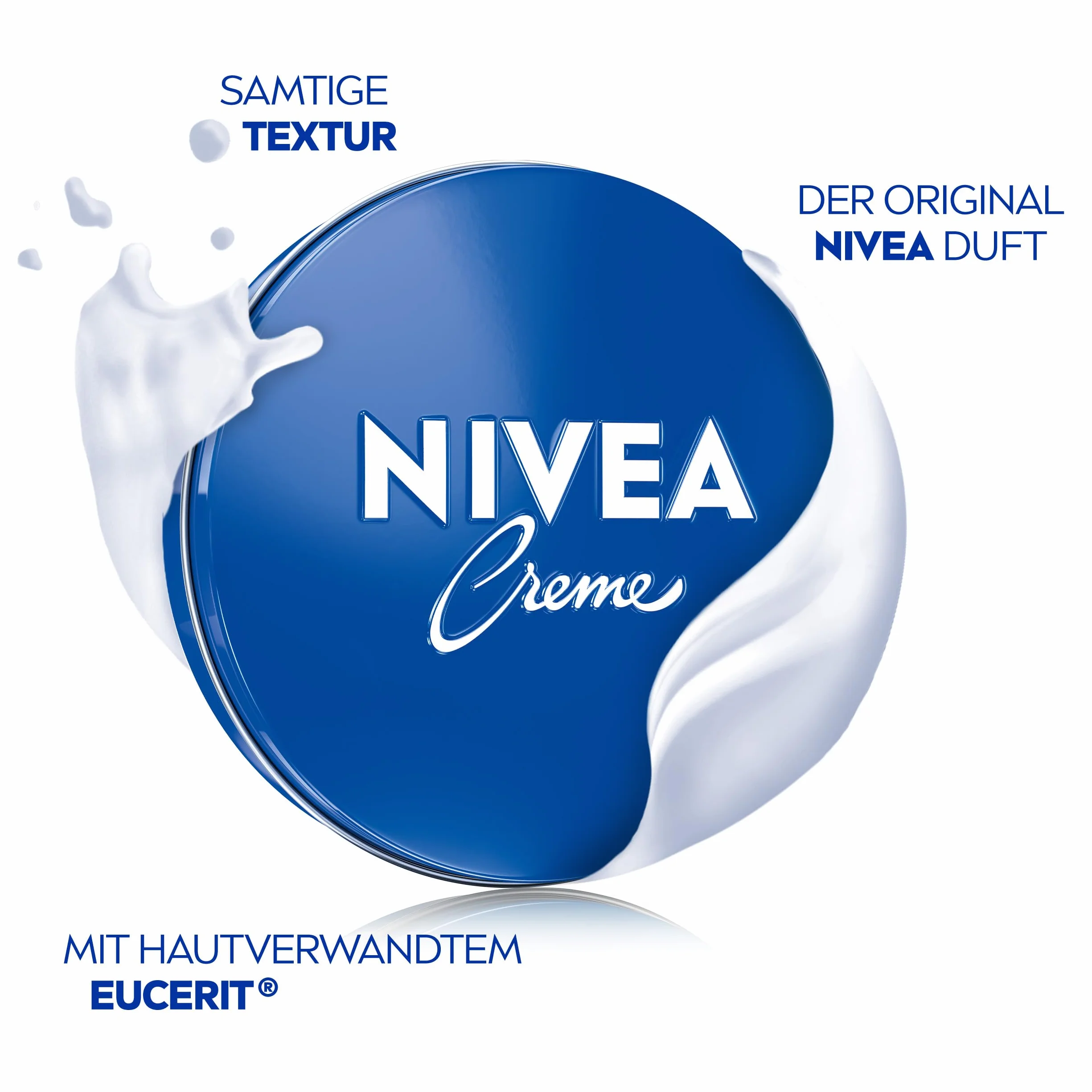 NIVEA Puszka kremowa uniwersalna pielęgnacja, klasyczny krem nawilżający do wszystkich rodzajów skóry, bogata pielęgnacja skóry z eucerytem pokrewnym (75 ml)