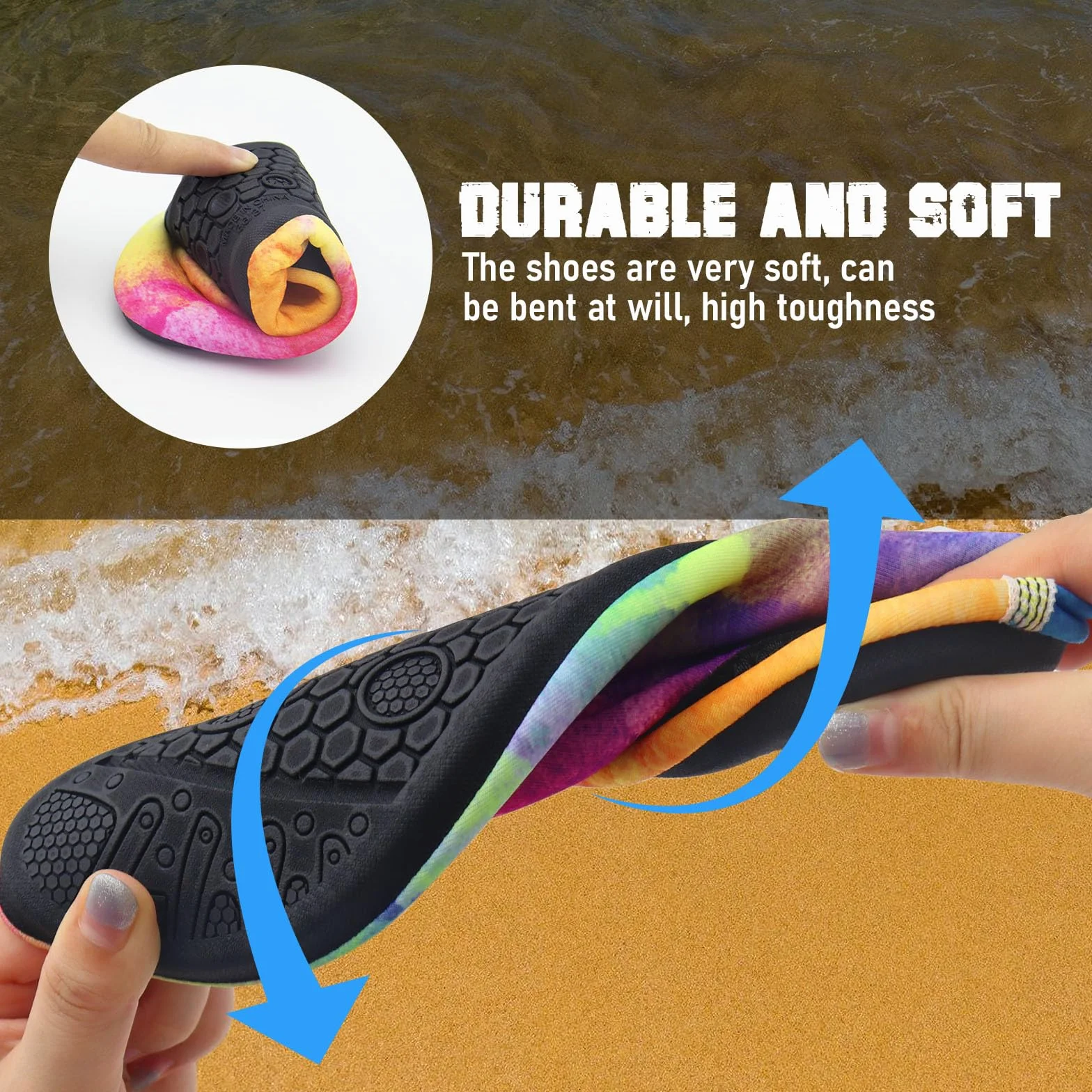Buty do wody, męskie, damskie, do jogi, do wody, na plażę, szybkoschnące, wsuwane, oddychające, do pływania, do aktywności na świeżym powietrzu, rozmiar 34-45 EU