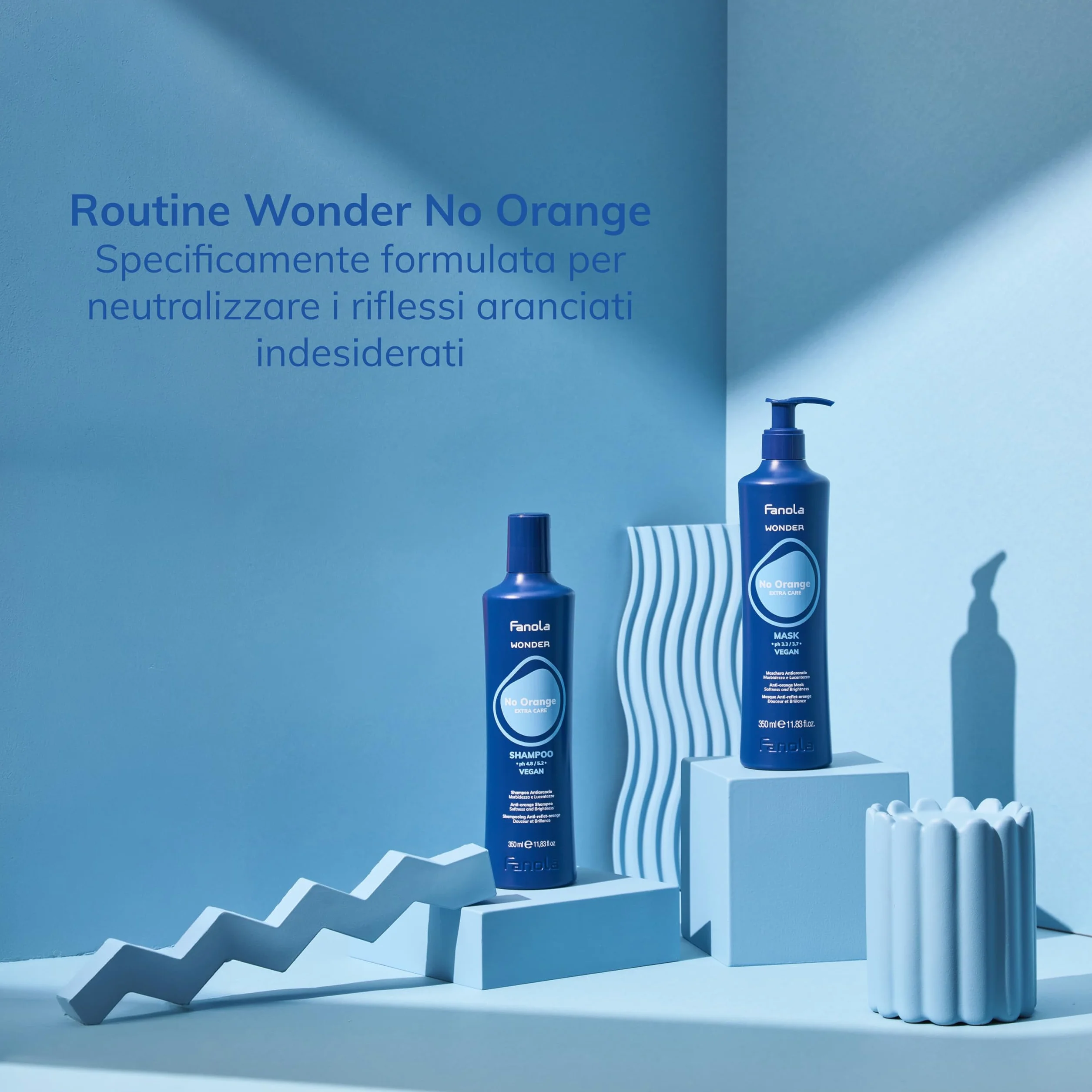 FANOLA WONDER VEGAN NO ORANGE Szampon do włosów neutralizujący 350ml