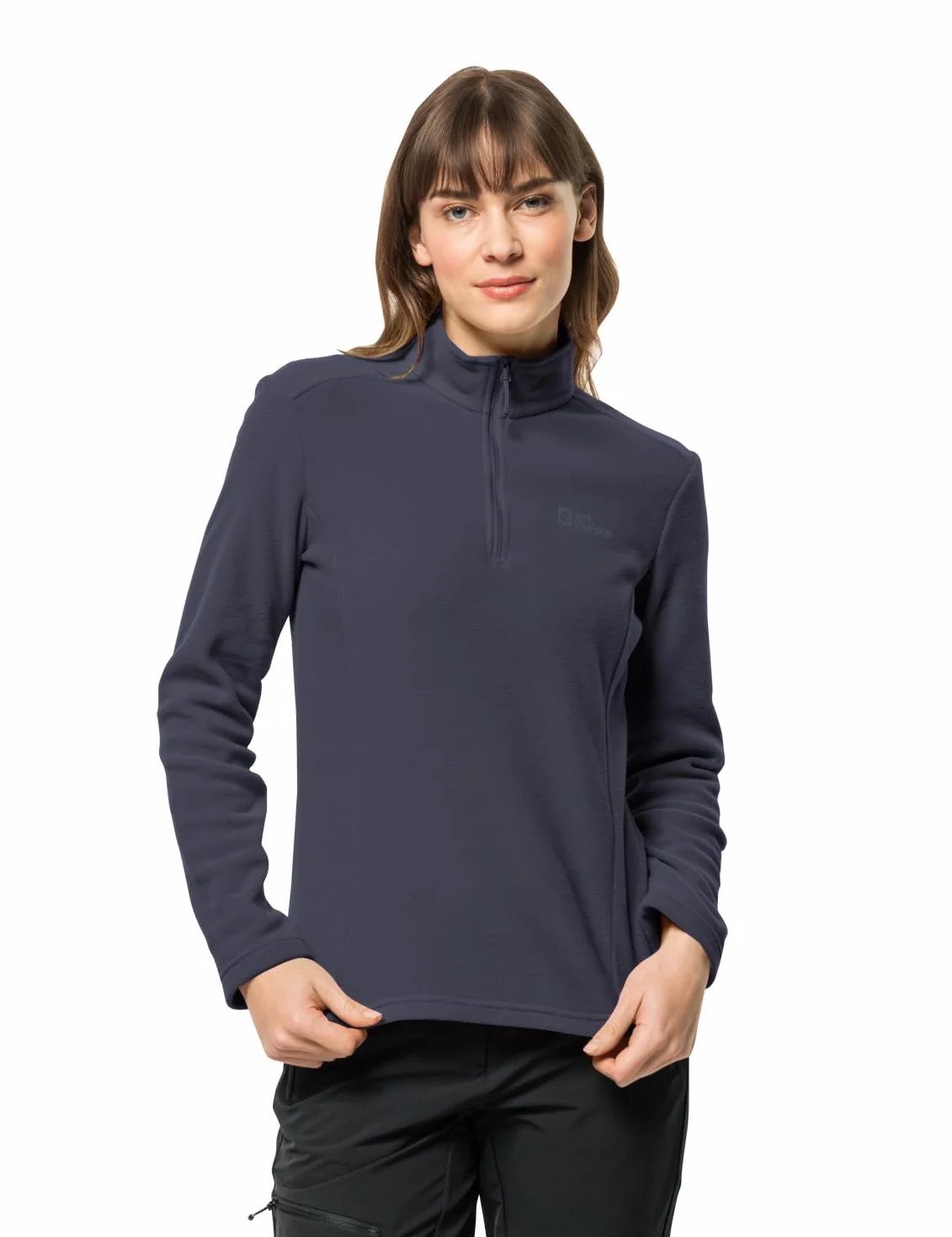 Jack Wolfskin Damski sweter Taunus Hz, grafitowy, S